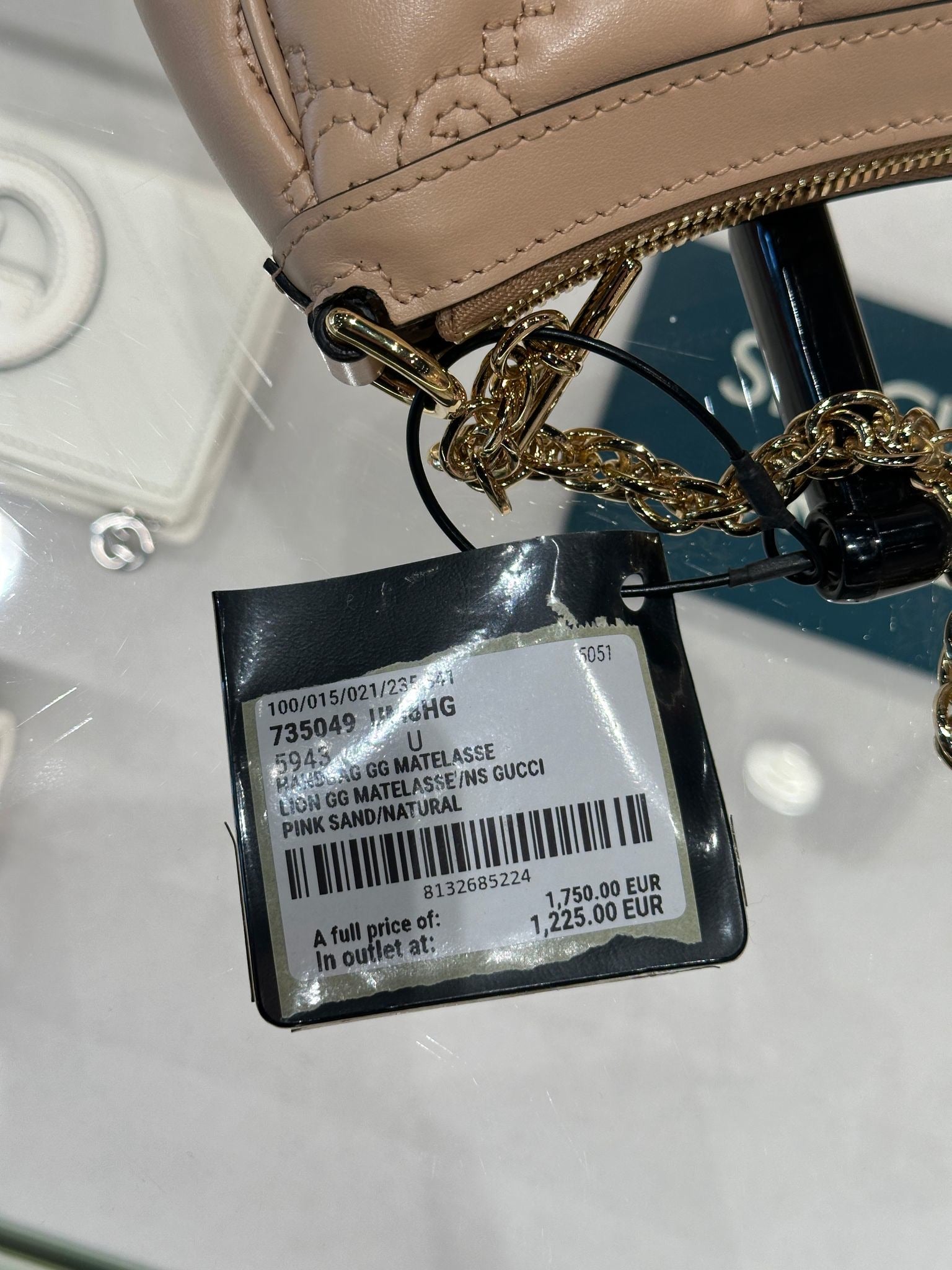 Gucci GG Matelasse Bag pink sandGucci