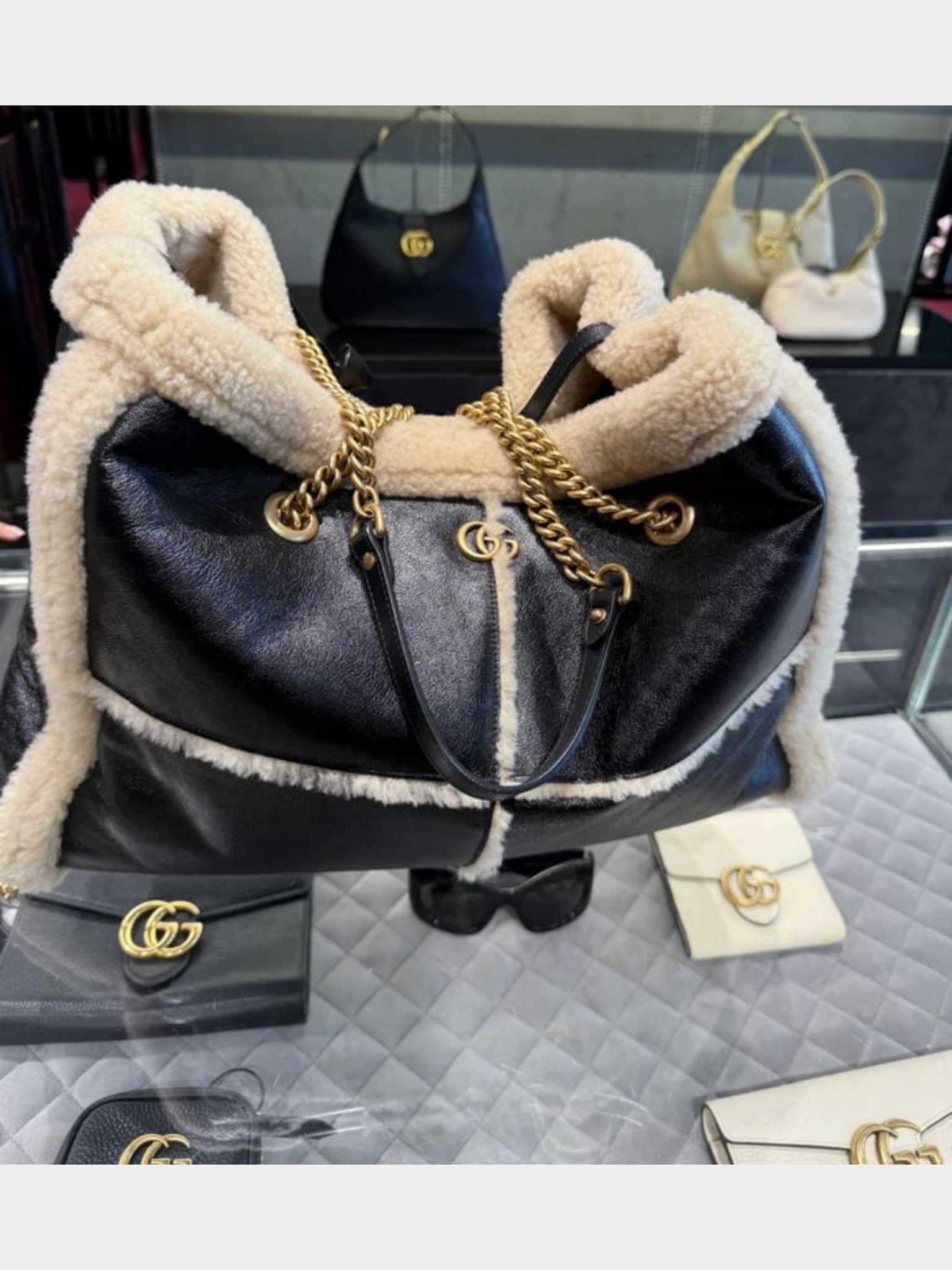 Gucci Handbag GG Marmont Ala Leather Mini Seventy 12 MMGucci