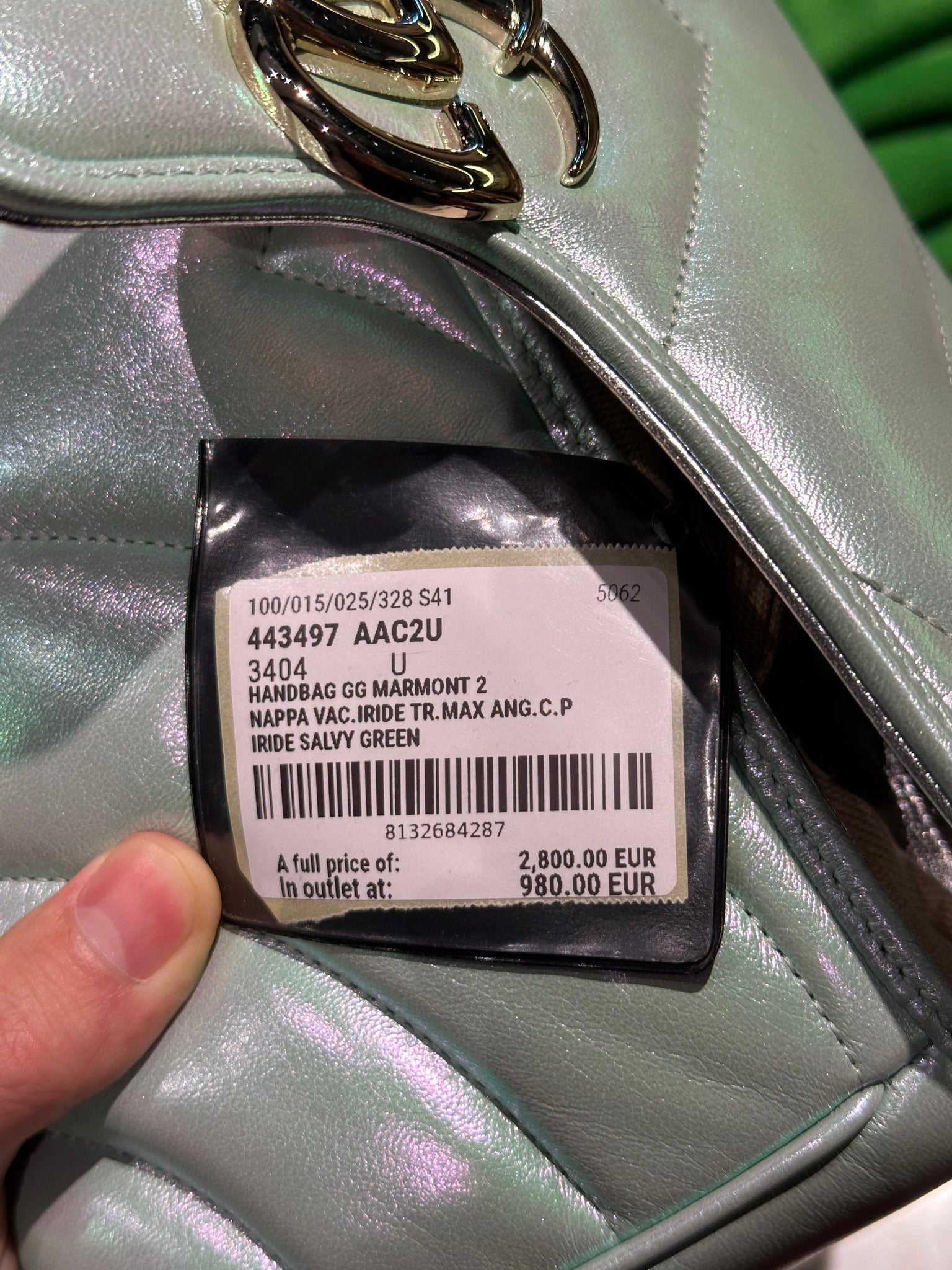 Gucci Handbag GG Marmont GreenGucci
