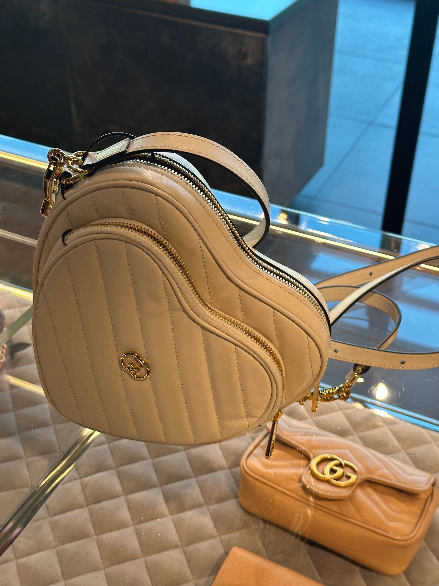 Gucci Handbag Heart Lion Trapunta DiagonalGucci