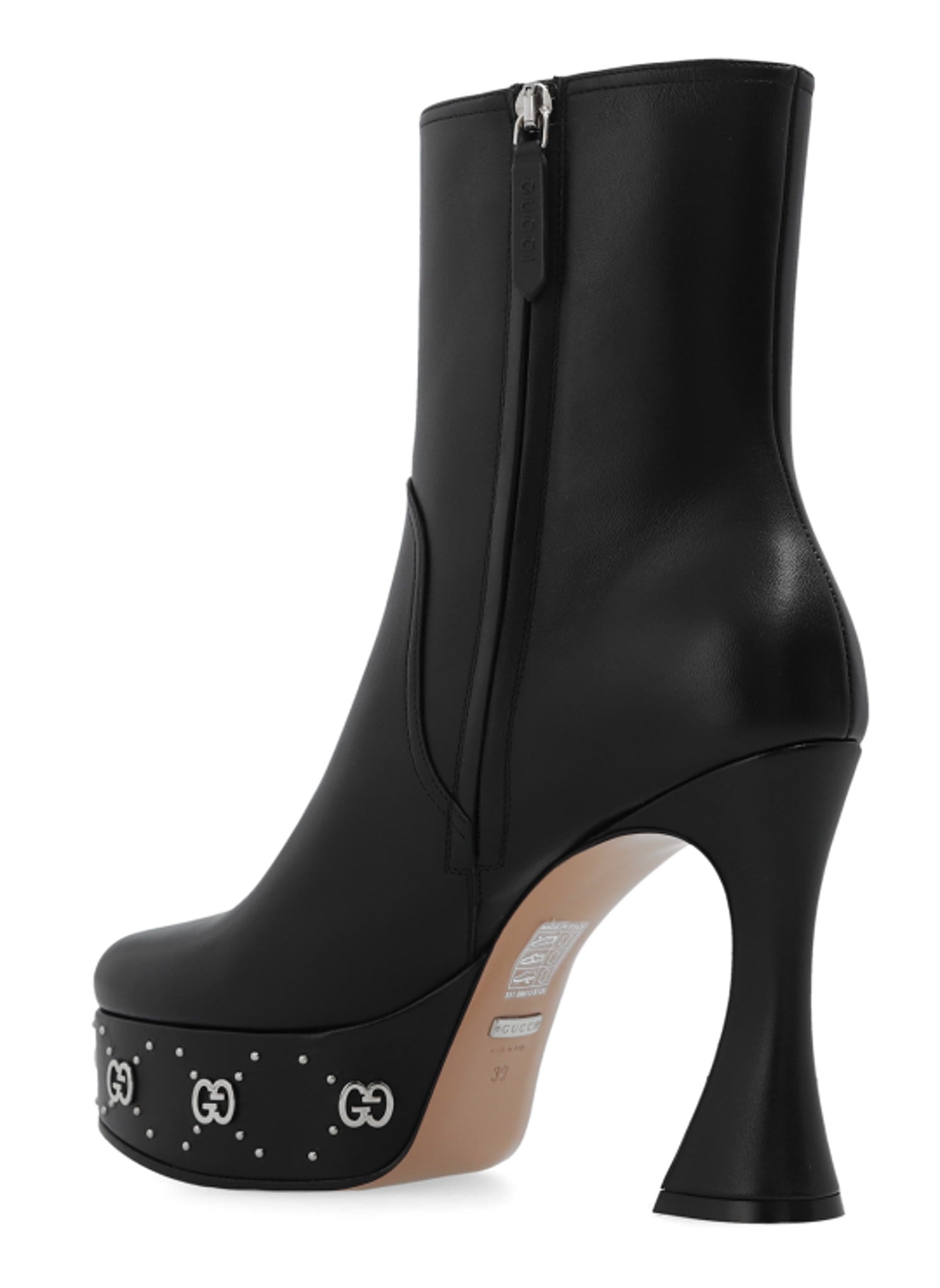 Gucci Janaya Leather Ankle BootsGucci