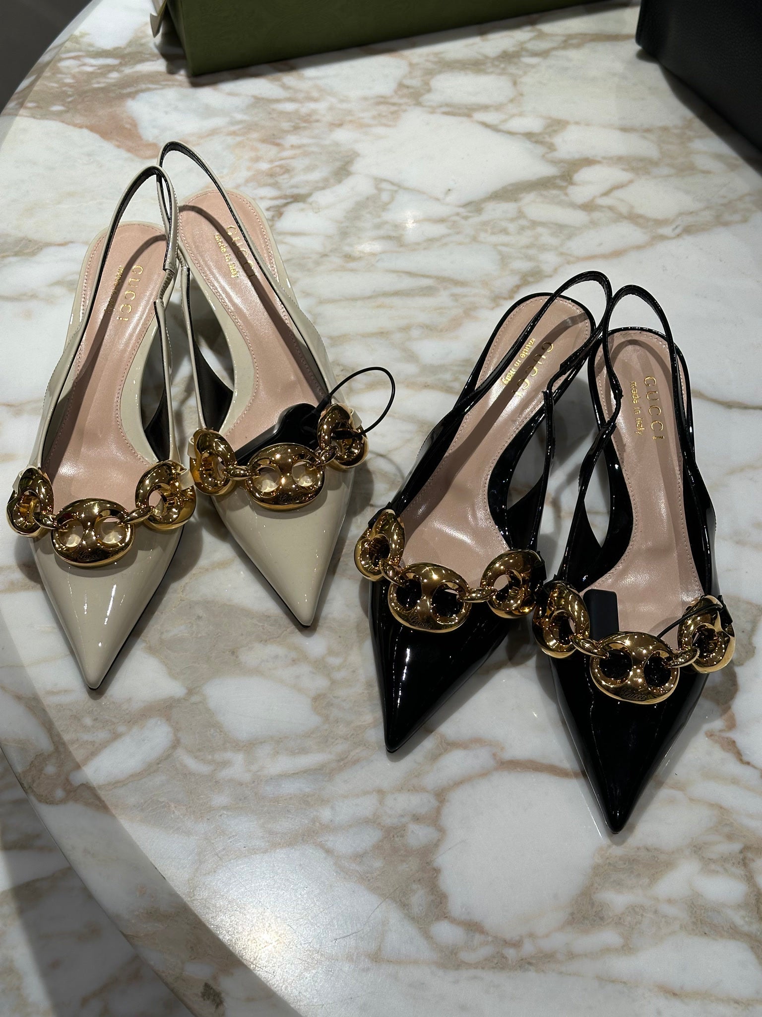 Gucci Marina Beige HeelsGucci