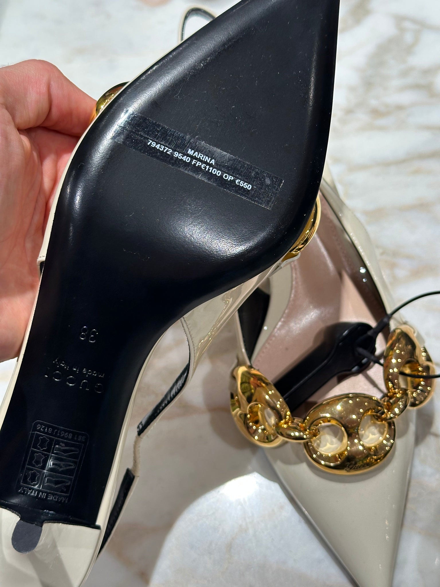Gucci Marina Beige HeelsGucci