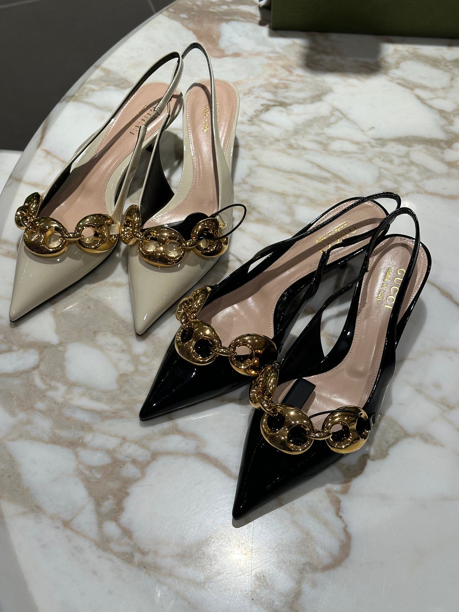 Gucci Marina Beige HeelsGucci