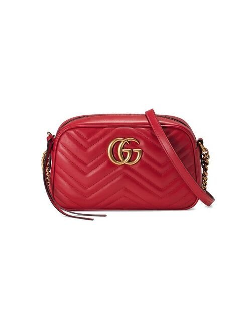 GUCCI Marmont small matelass shoulder bag redGucci