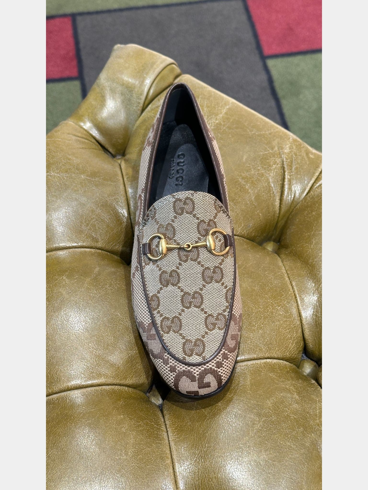 Gucci New Jordaan Loafers brwonGucci