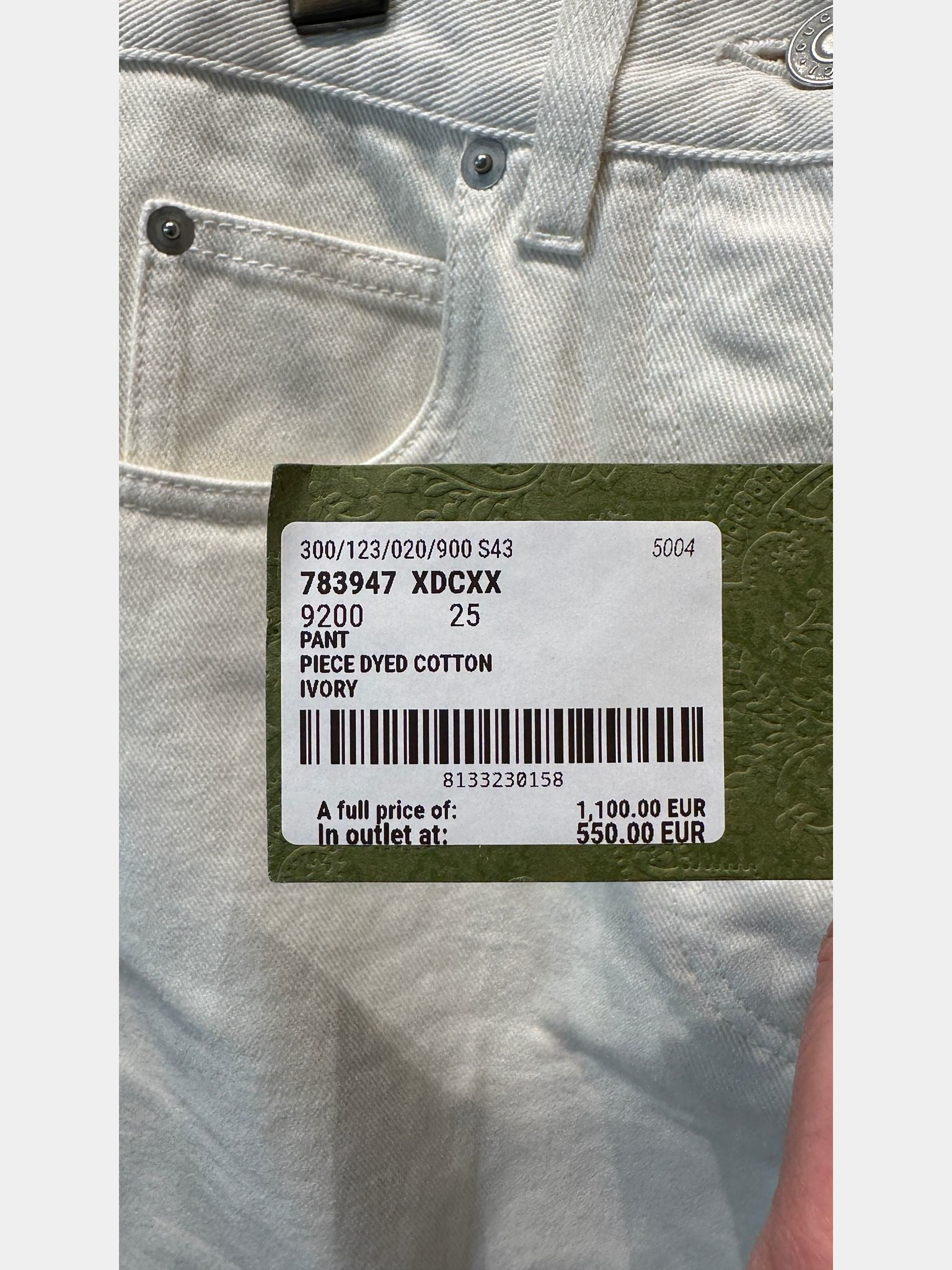 Gucci Piece Dyed Cotton PantGucci