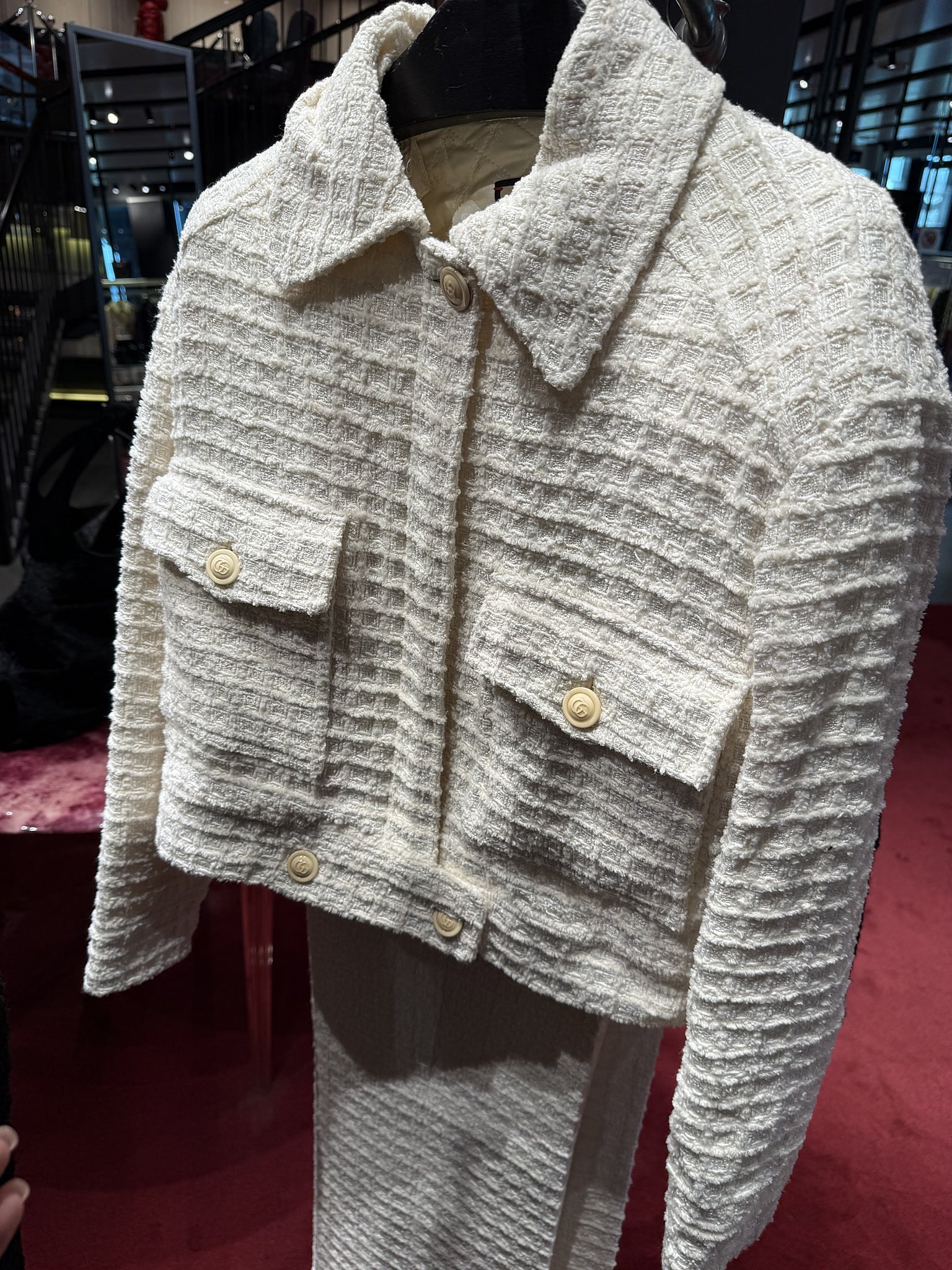Gucci Tweed Bomber JacketGucci