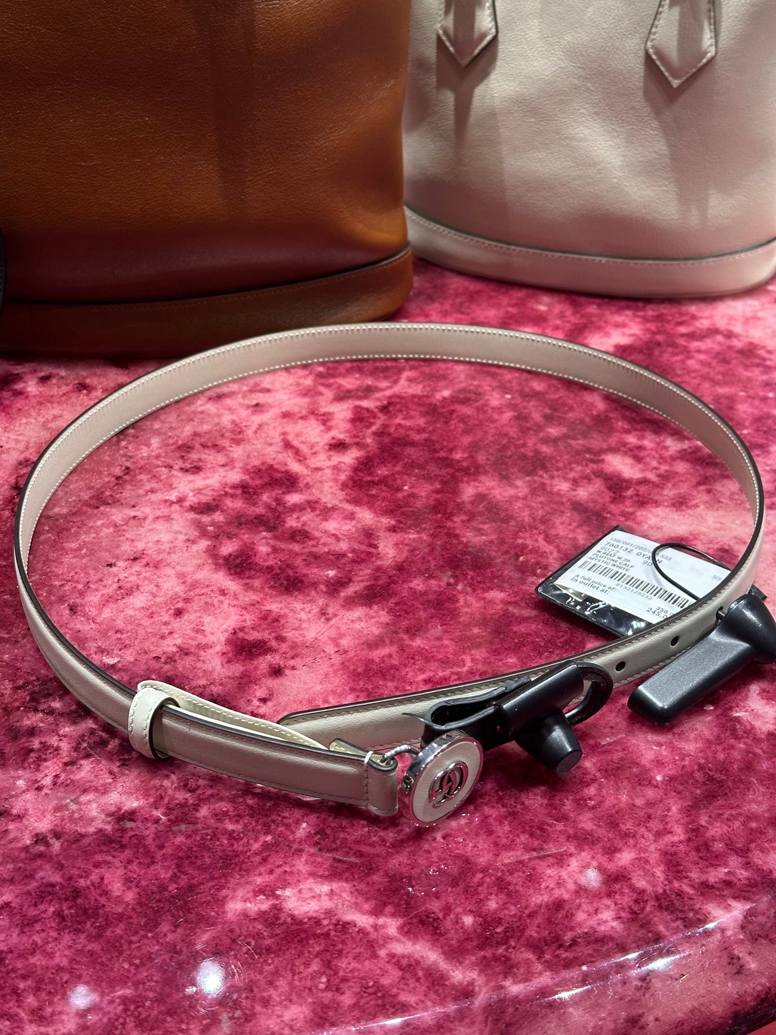 Gucci W.Belt W.20 Plutone Calf Mystic WhiteGucci