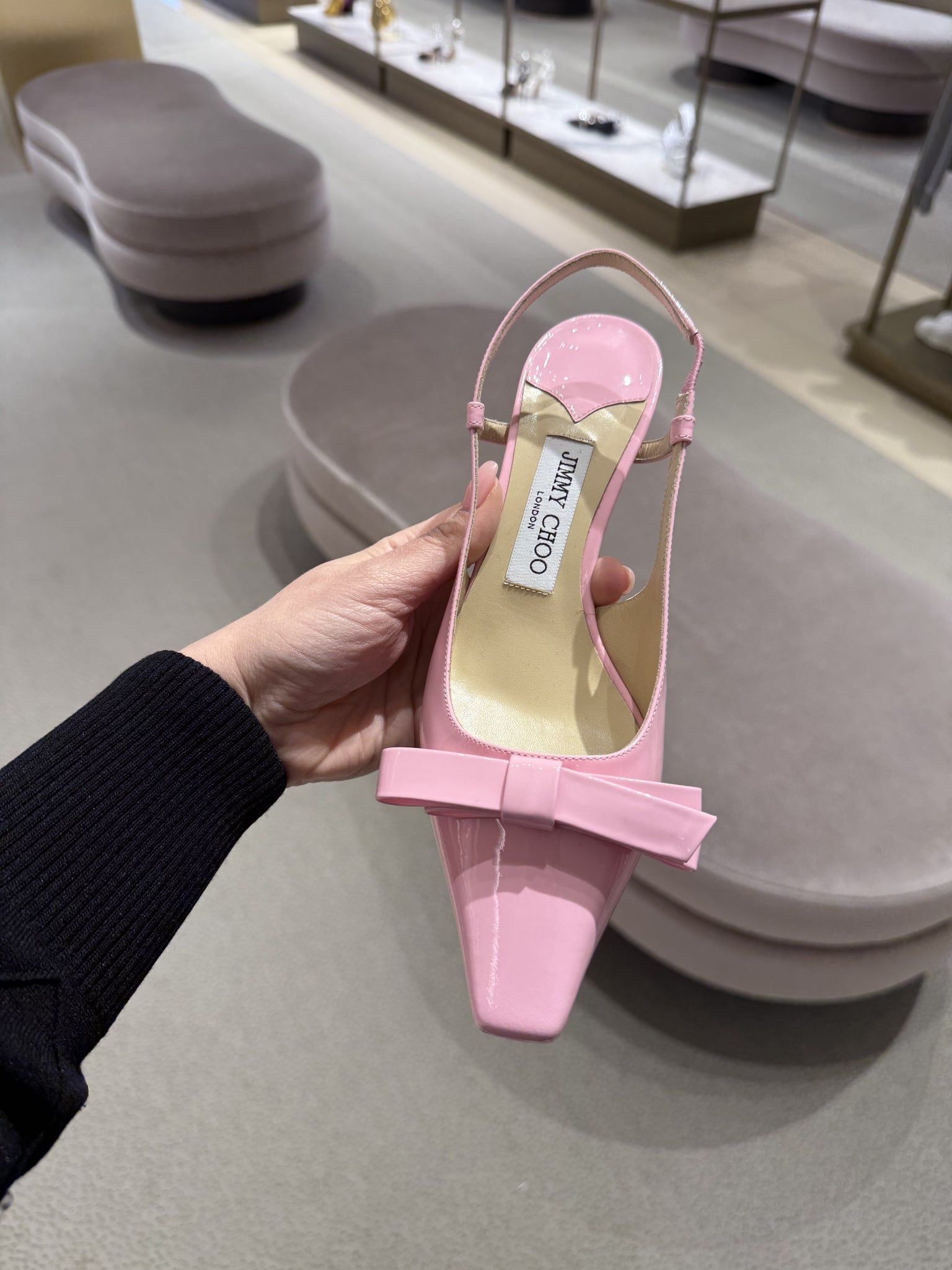 Jimmy Choo Aveline 85 PatentJimmy Choo