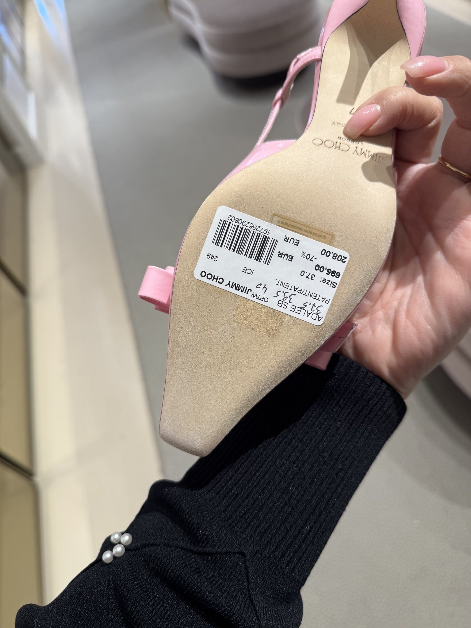 Jimmy Choo Aveline 85 PatentJimmy Choo