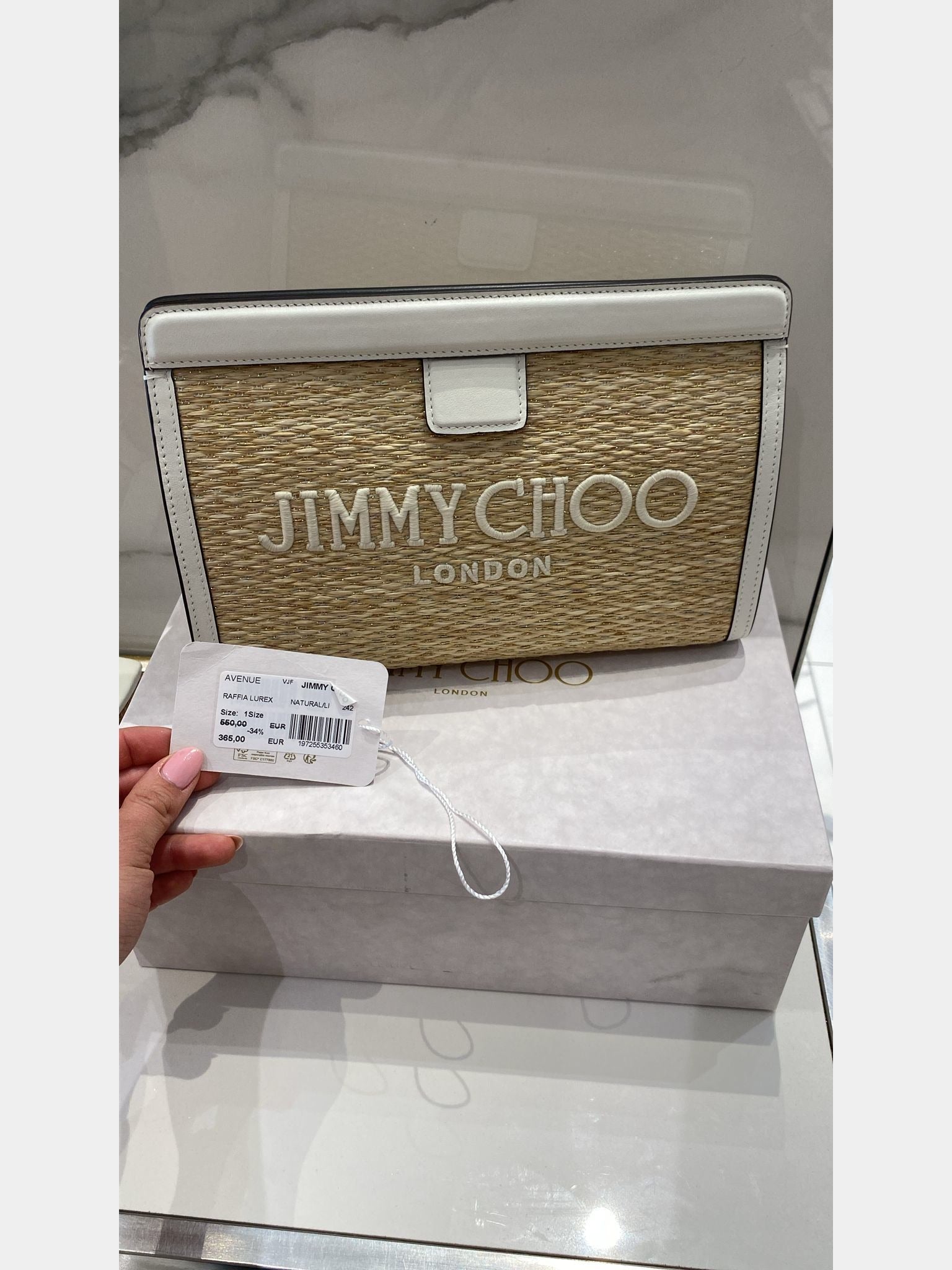 Jimmy Choo Avenue Raffia LurexJimmy Choo