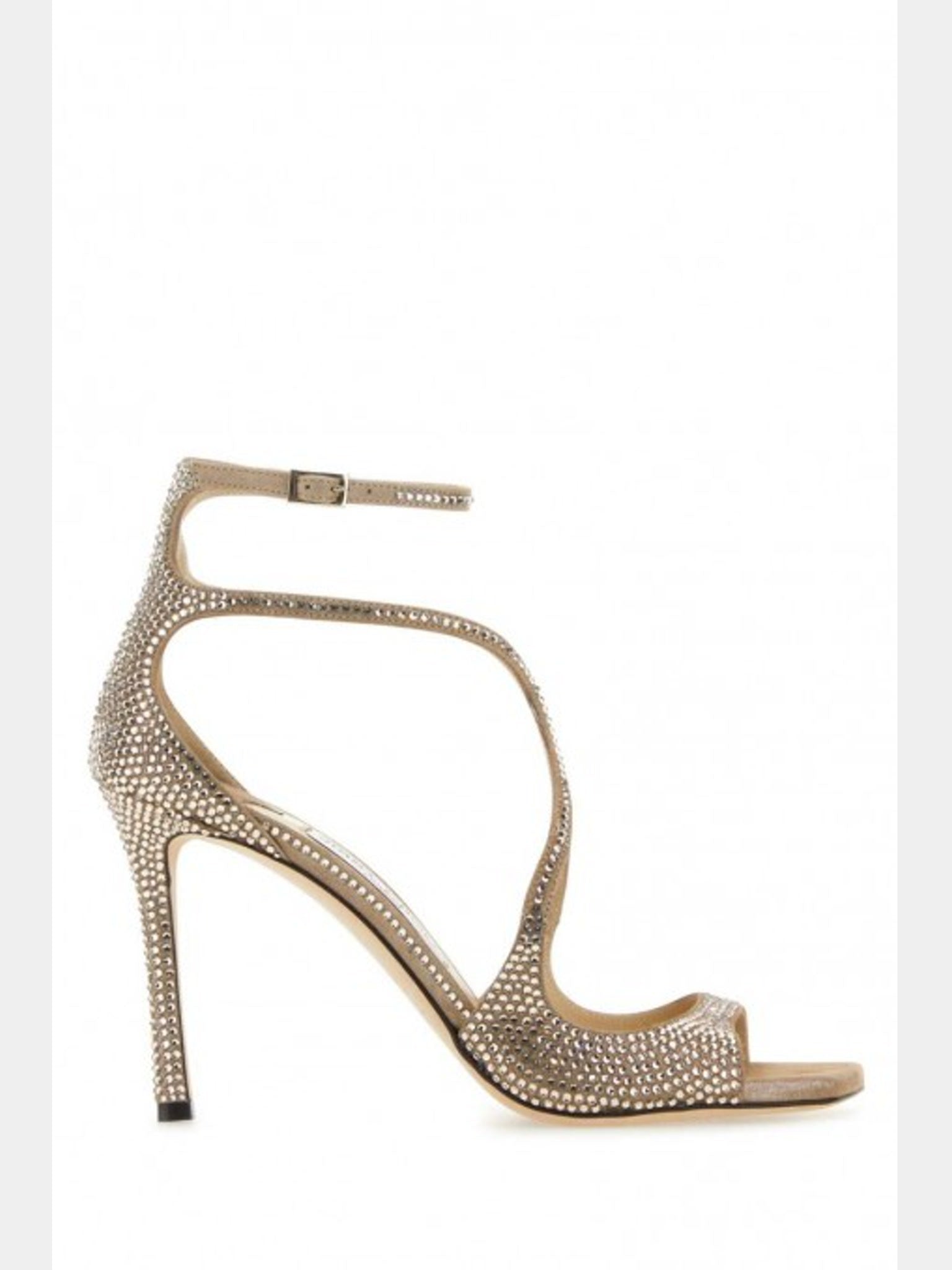 Jimmy Choo Azia 95 Embellished Suede SandalsJimmy Choo