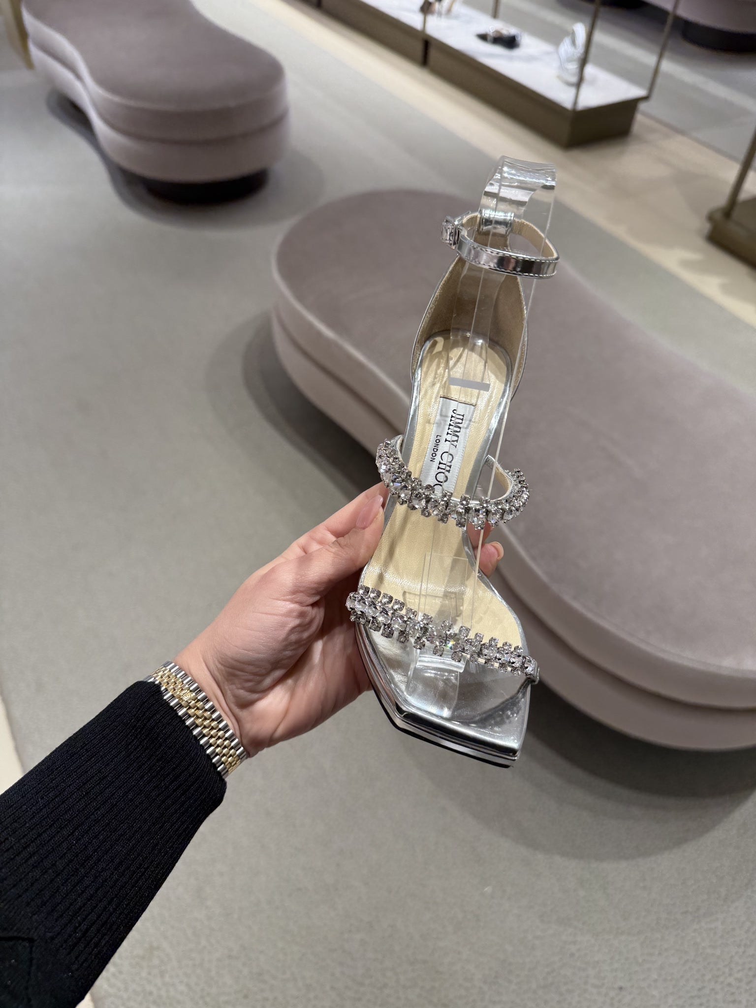 Jimmy Choo Bing 105 Crystal - embellished SandalsJimmy Choo