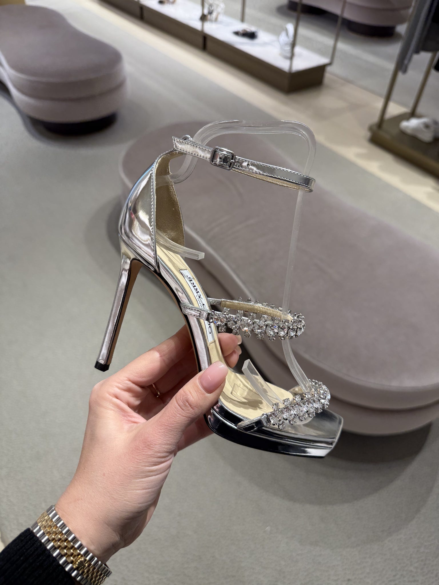 Jimmy Choo Bing 105 Crystal - embellished SandalsJimmy Choo