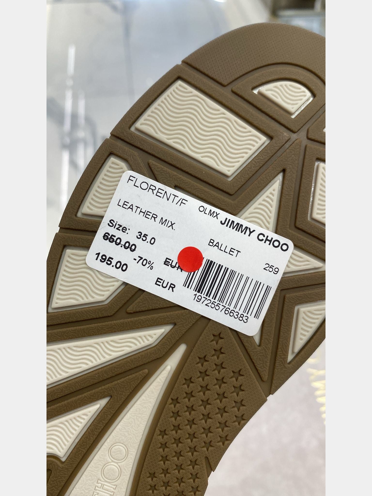 Jimmy Choo Damskie sneakersy Ballet Leather MixJimmy Choo