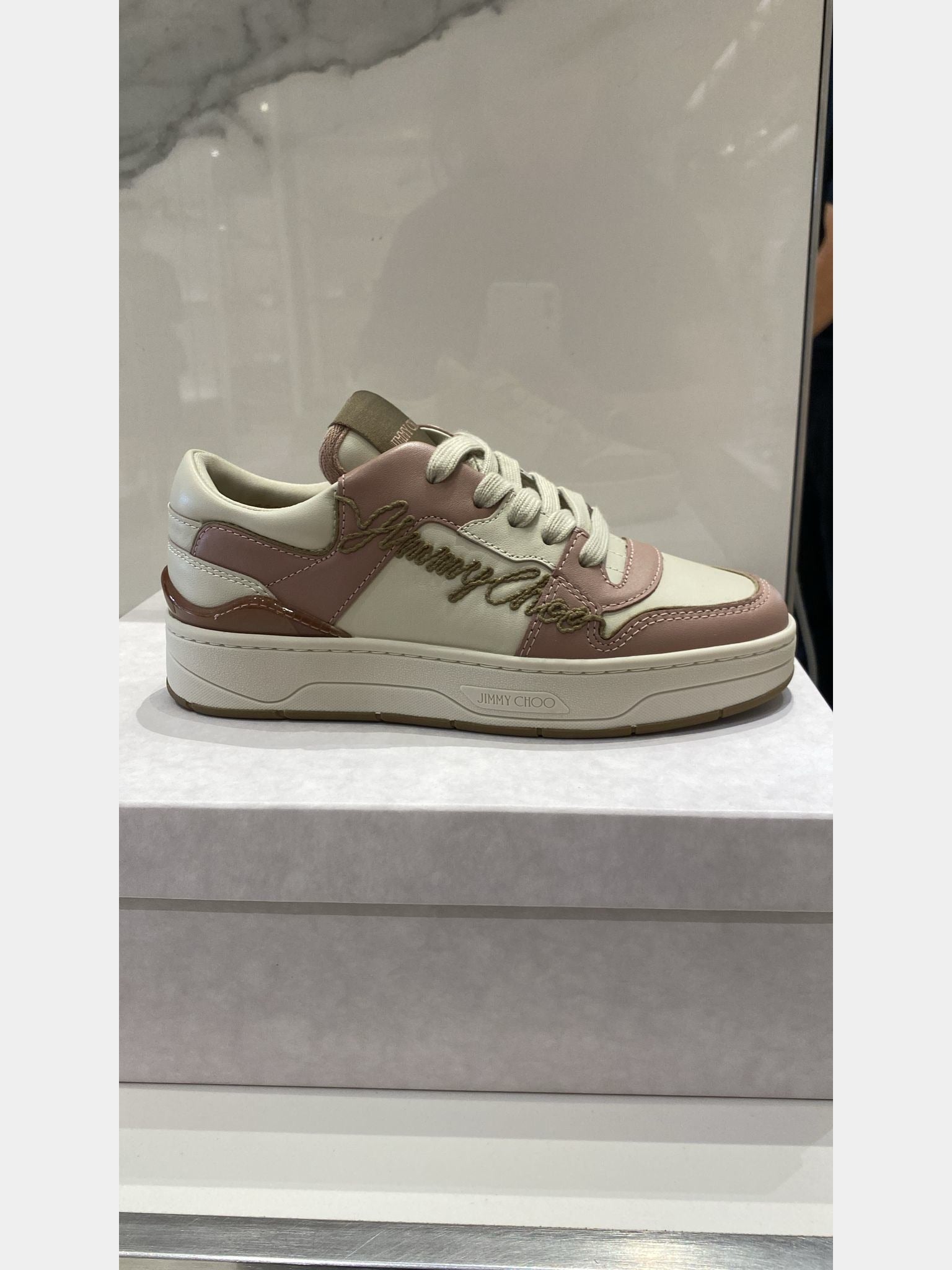 Jimmy Choo Damskie sneakersy Ballet Leather MixJimmy Choo