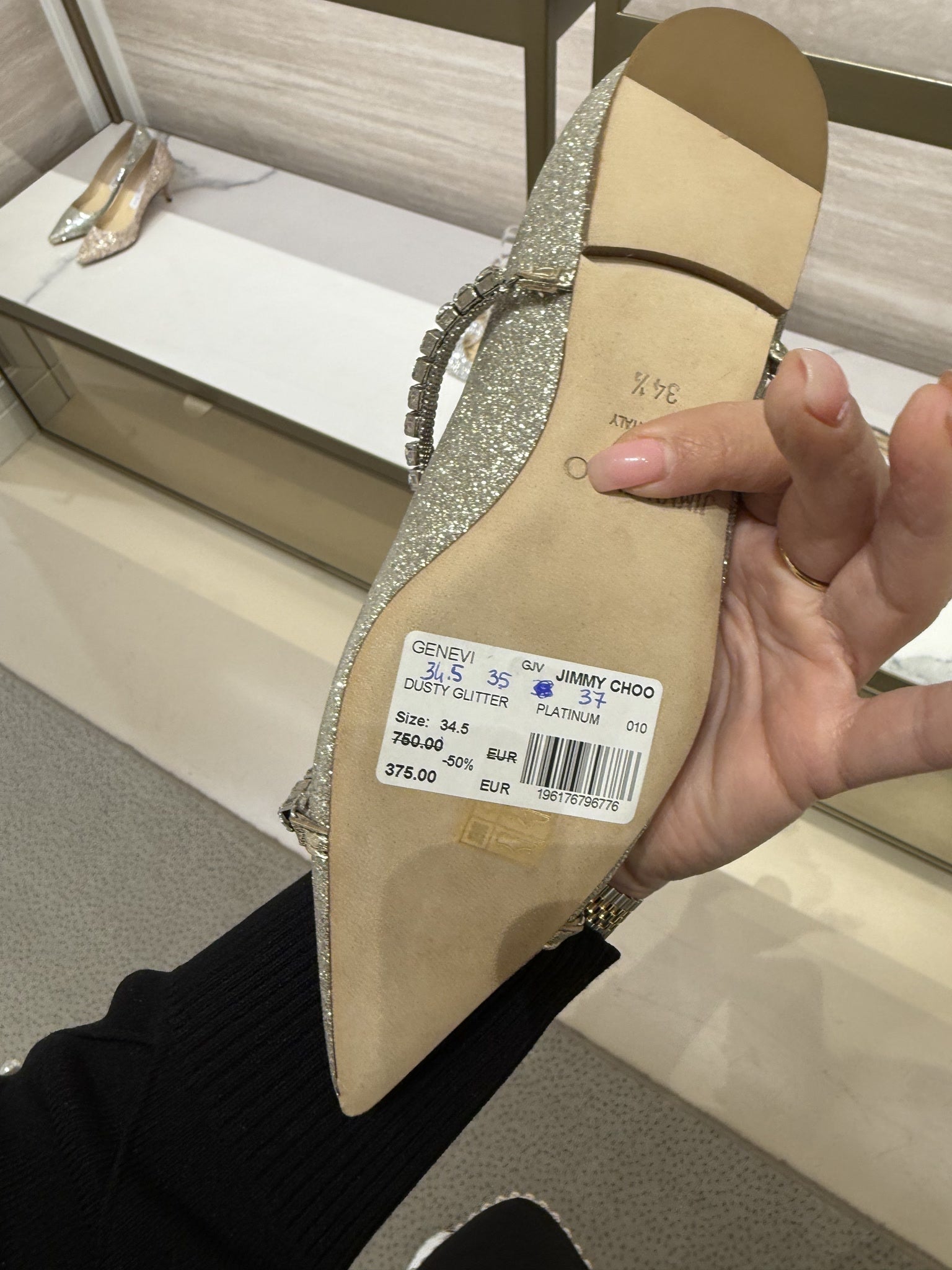 Jimmy Choo Genevi Dusty GlitterJimmy Choo