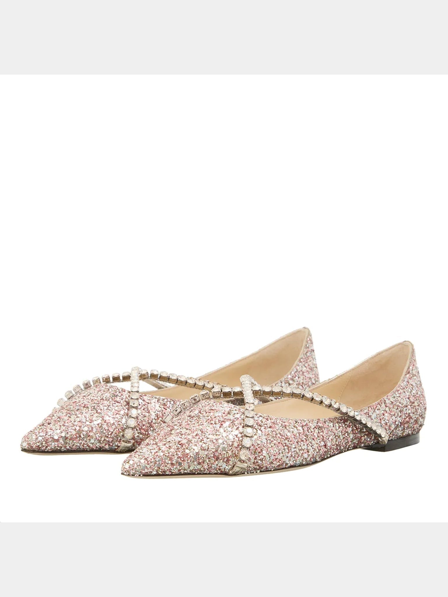 Jimmy Choo Genevy Rose Coarse GlitterJimmy Choo