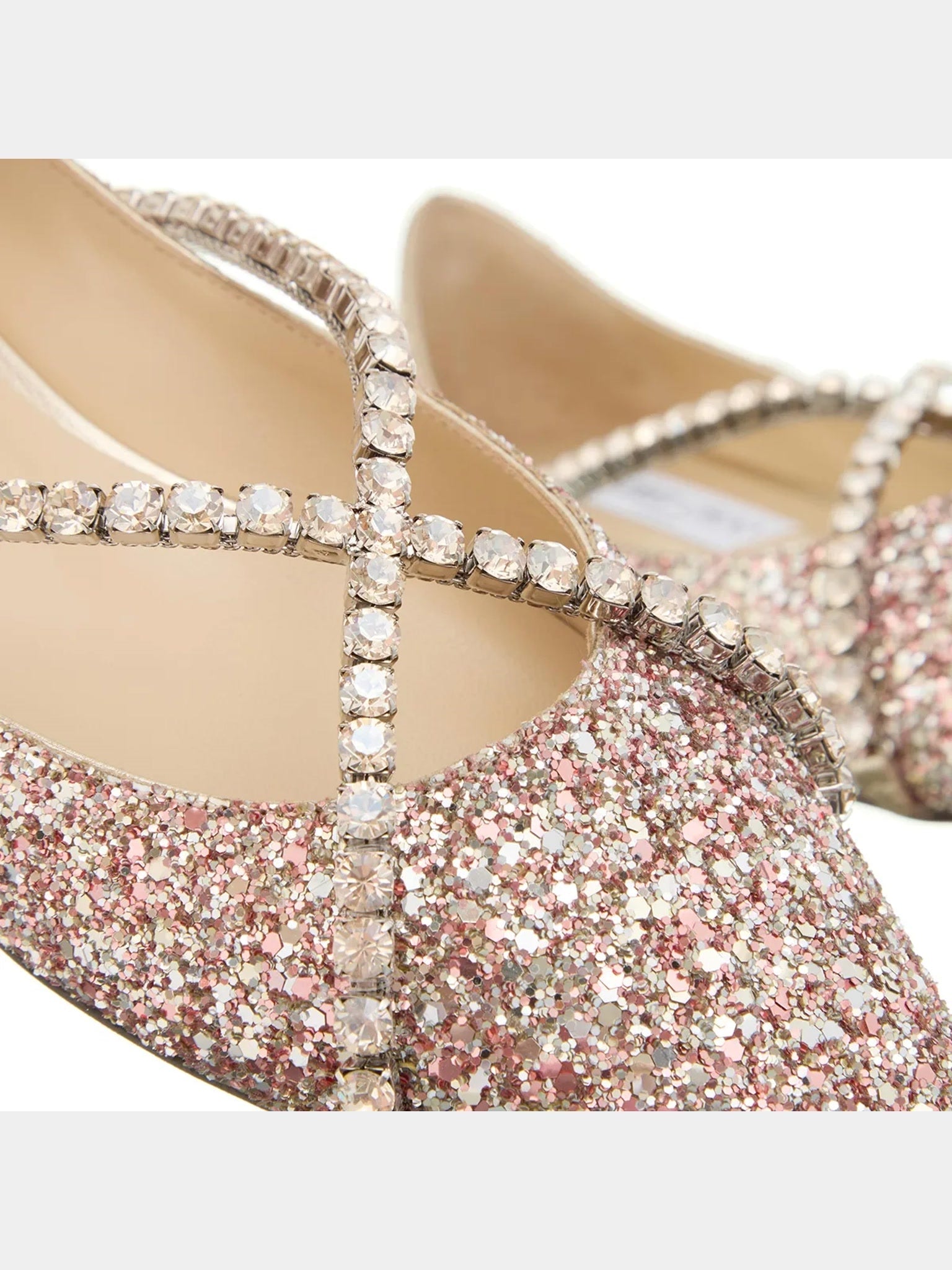 Jimmy Choo Genevy Rose Coarse GlitterJimmy Choo
