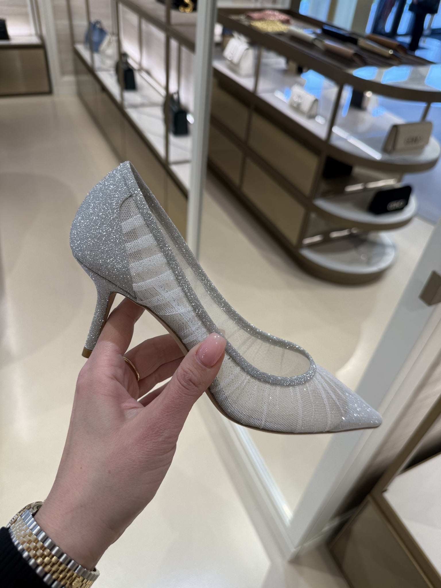 Jimmy Choo Love 65 Fine Glitter PumpJimmy Choo