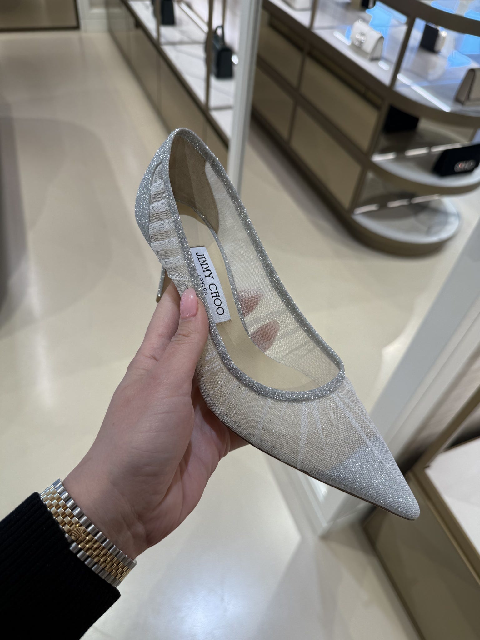 Jimmy Choo Love 65 Fine Glitter PumpJimmy Choo