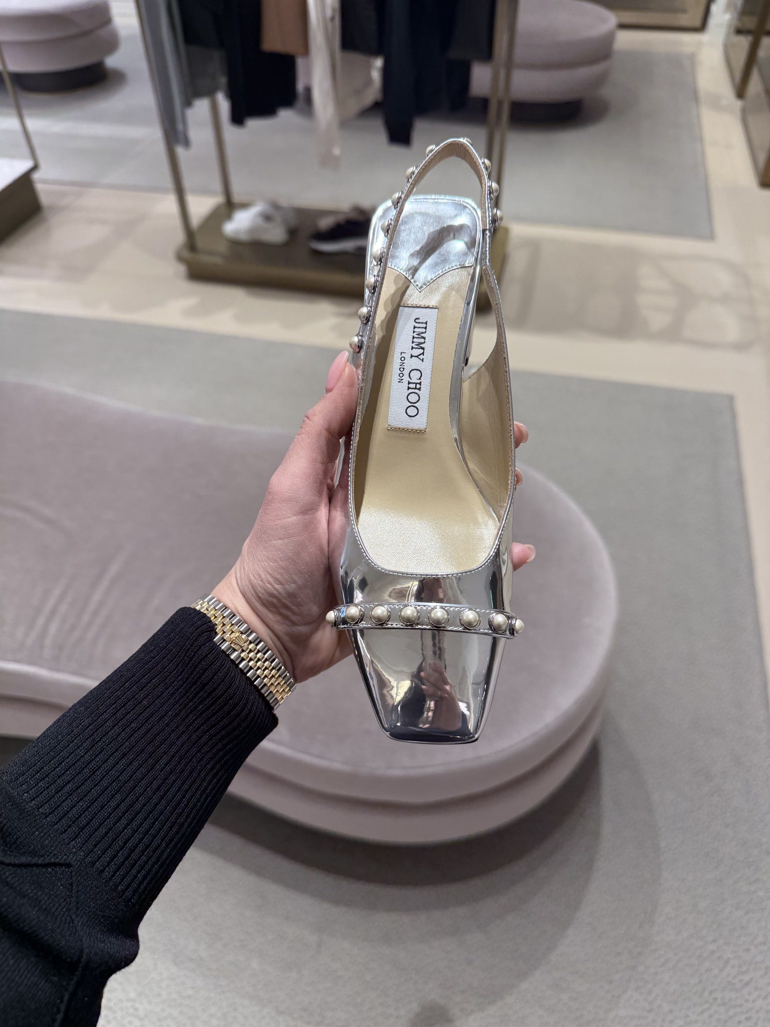 Jimmy Choo Mirror FabricJimmy Choo