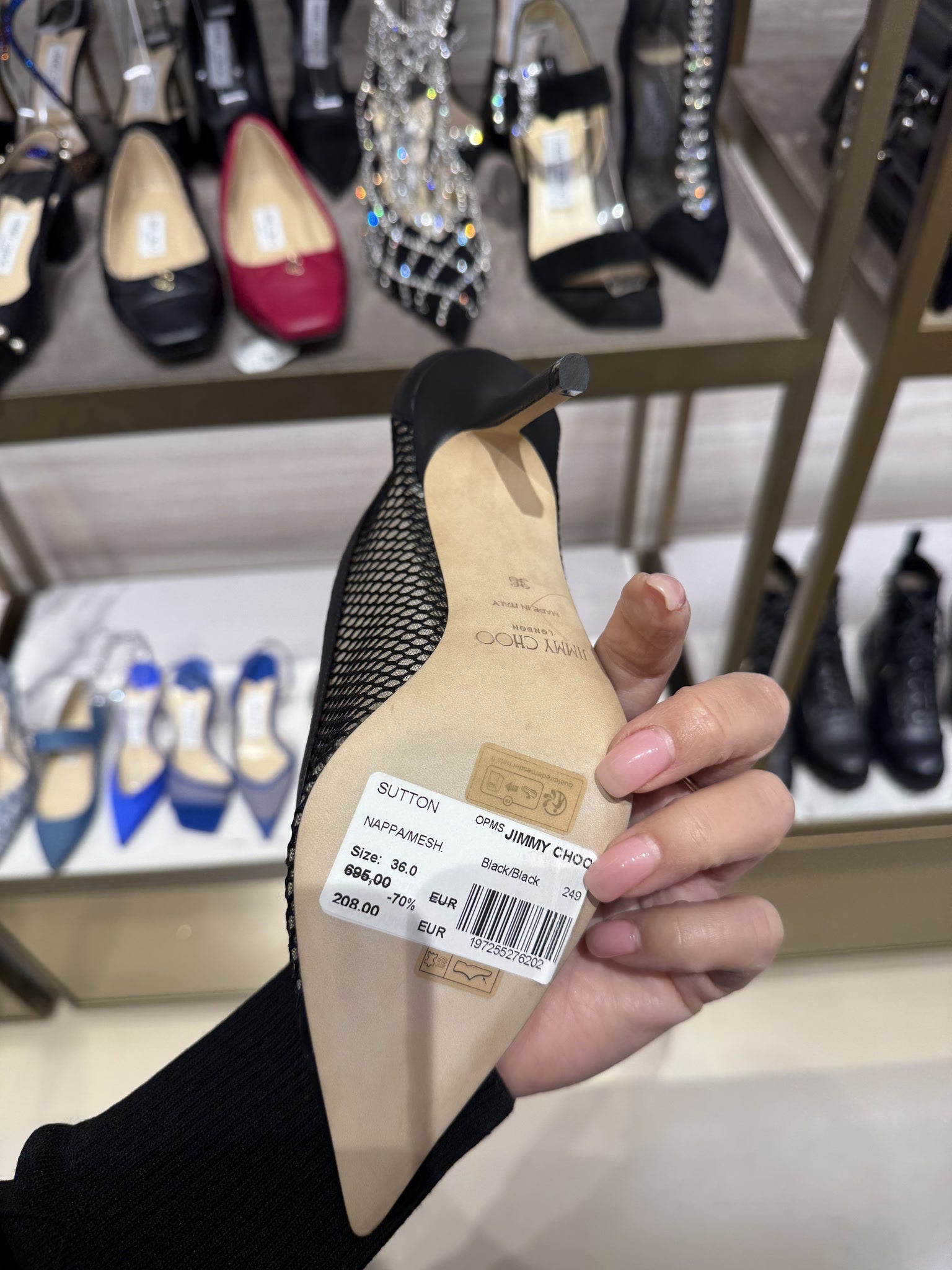 Jimmy Choo Sutton Nappa MeshJimmy Choo