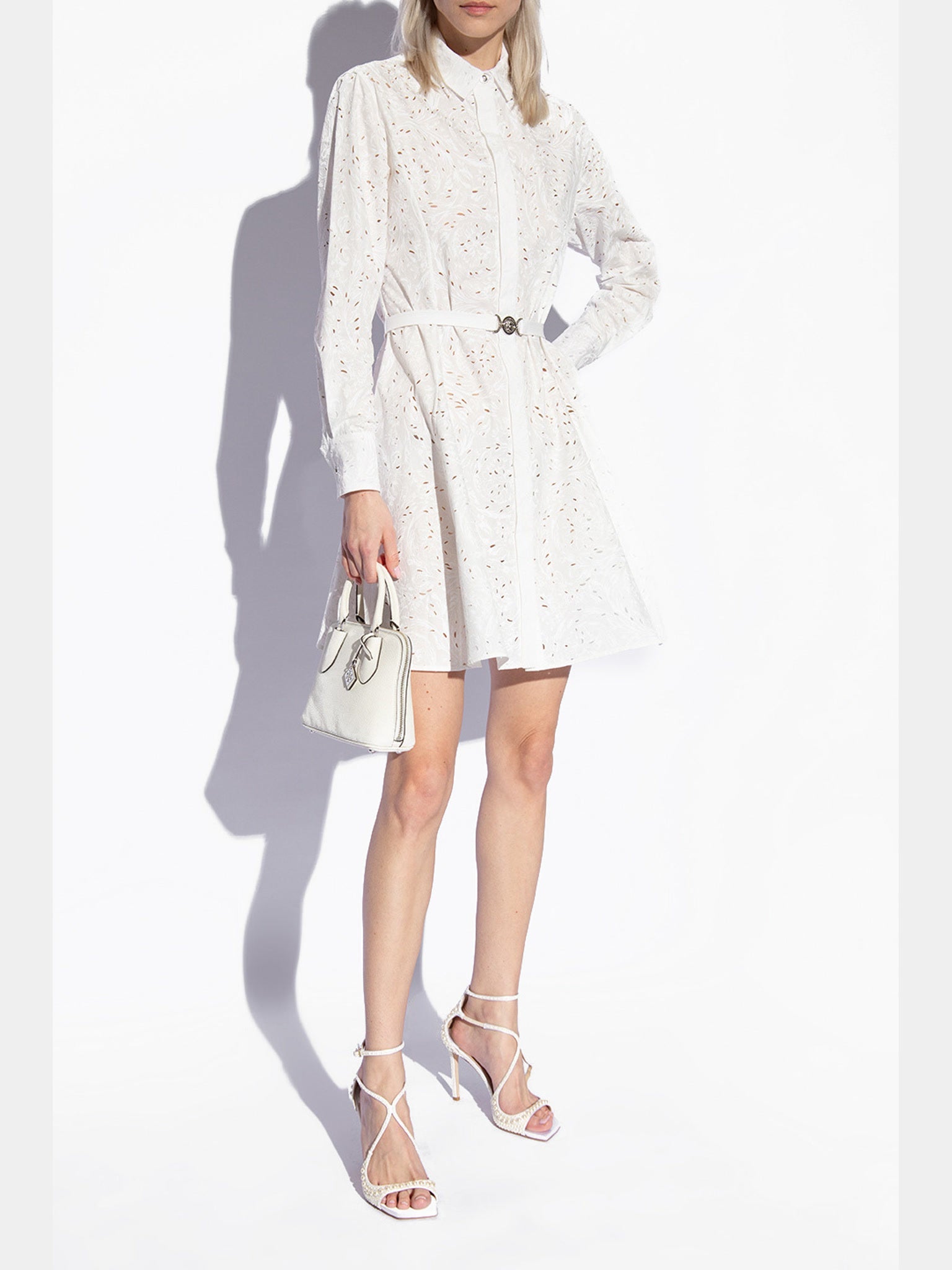 Jimmy Choo White ‘azia’ High Heel SandalsJimmy Choo