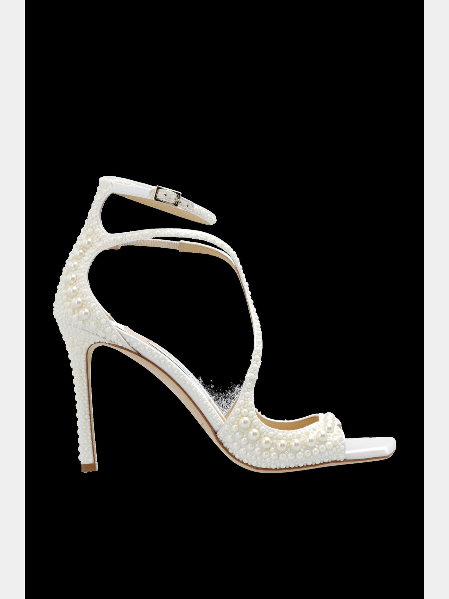 Jimmy Choo White ‘azia’ High Heel SandalsJimmy Choo