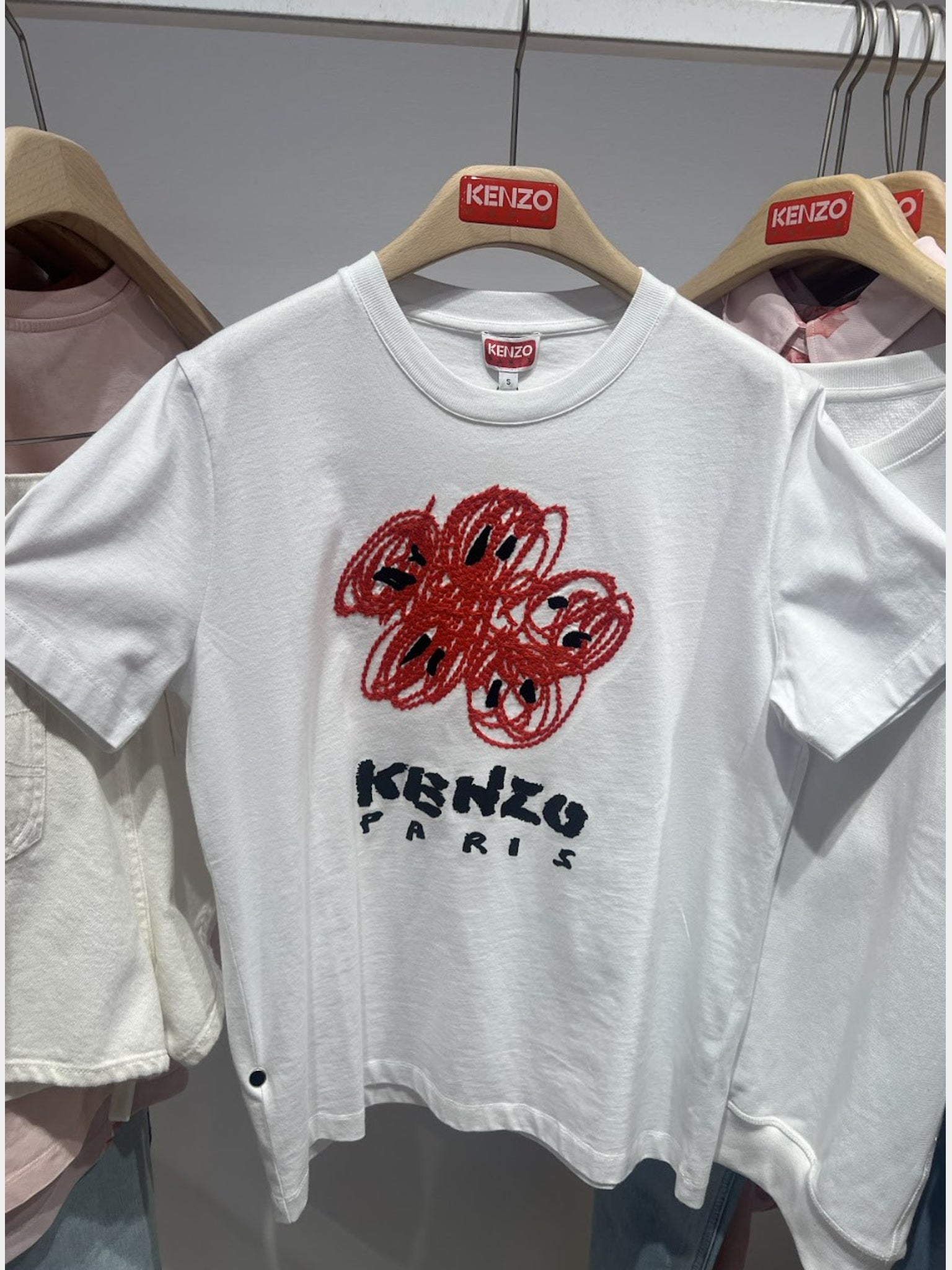 KENZO T-Shirt Damskie Czerwony SKenzo