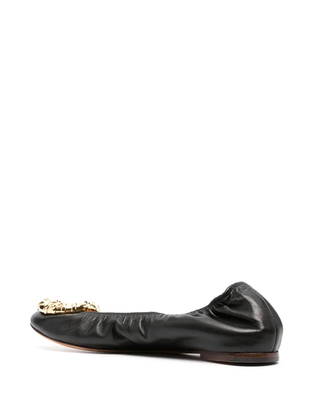 Lanvin Buckled Leather Ballerina ShoesLanvin