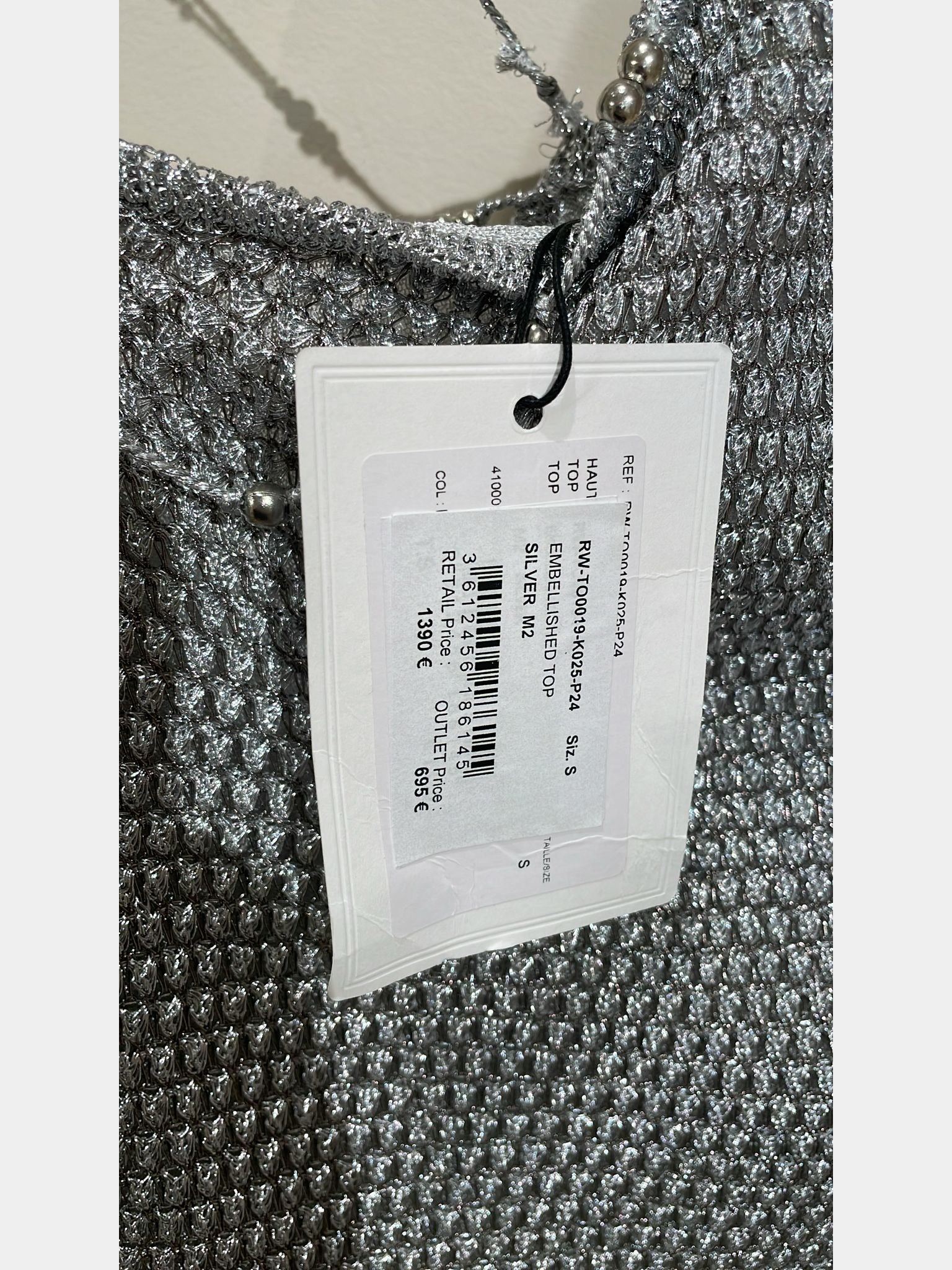 Lanvin Embellished Top SilverLanvin