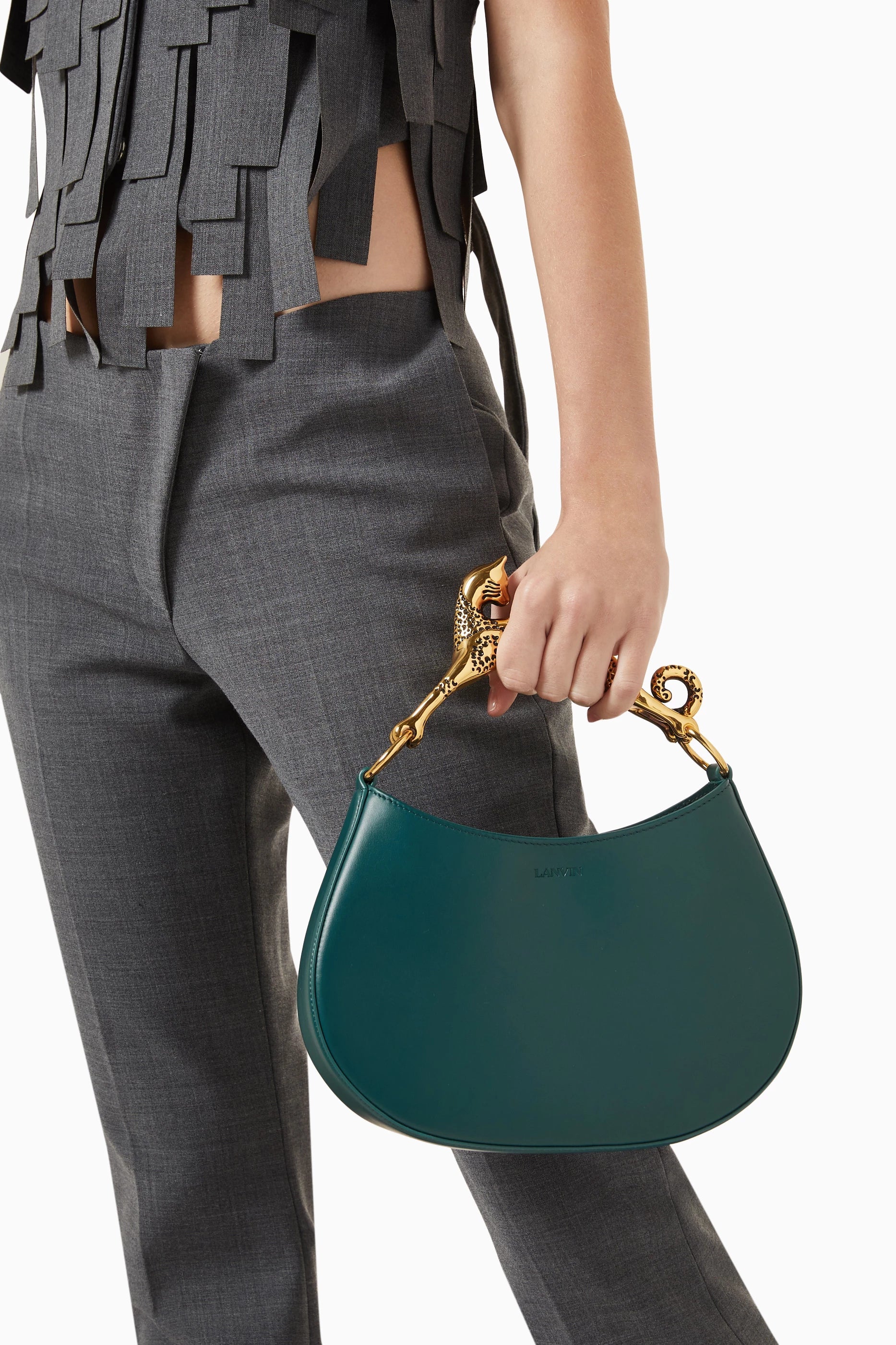 Lanvin Hobo Cat Bag in Calfskin LeatherLanvin
