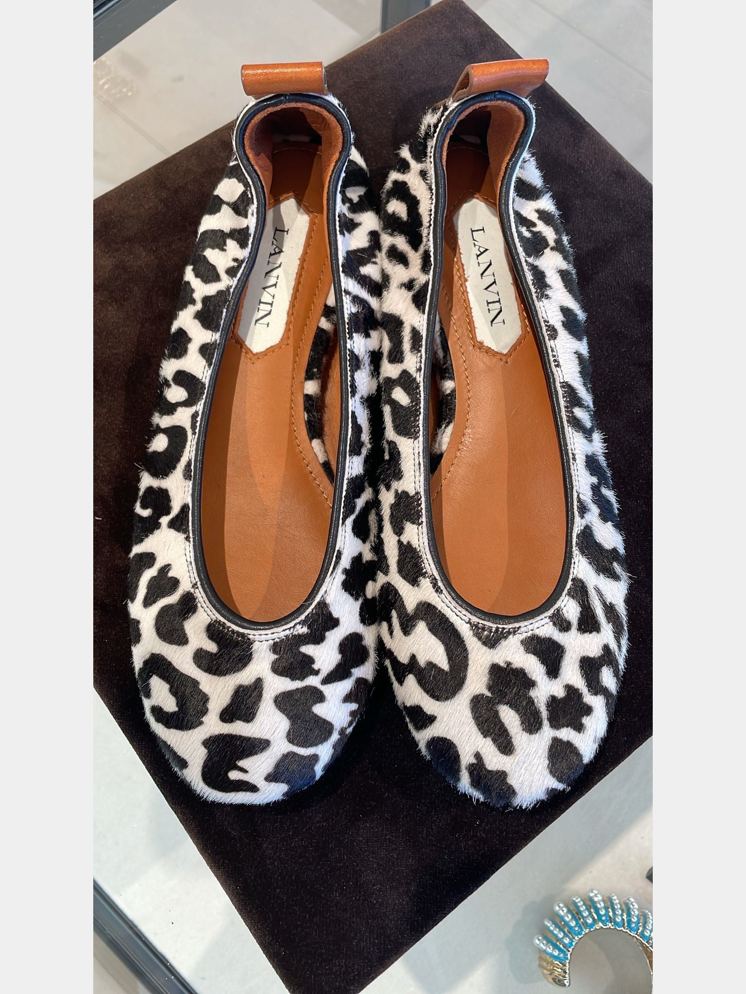 Lanvin Leopard Print Ballerina FlatsLanvin