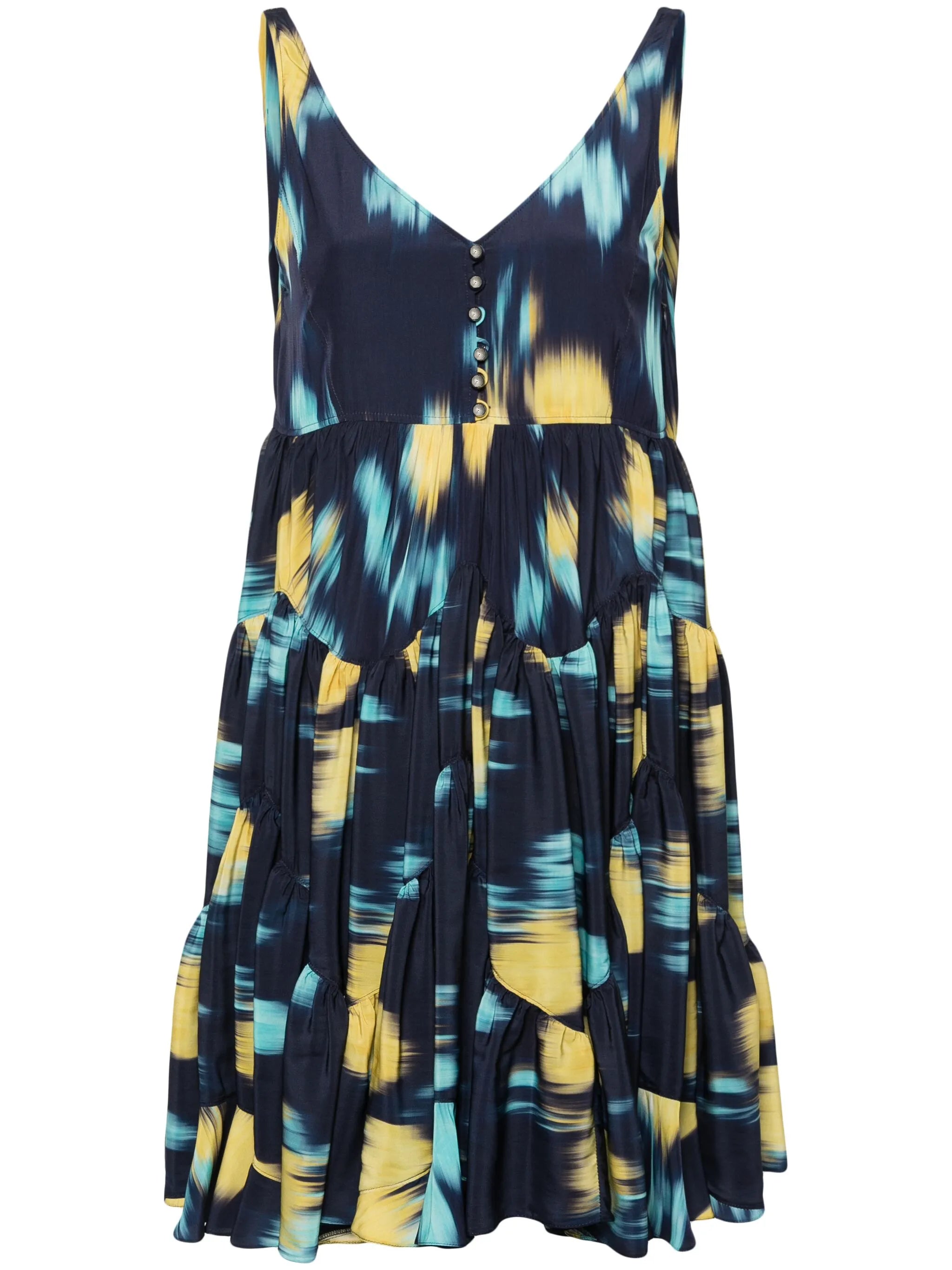 Lanvin Printed Charmeuse Silk DressLanvin