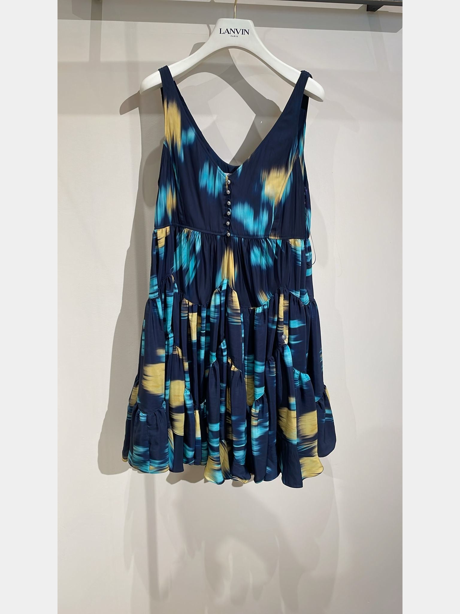 Lanvin Printed Charmeuse Silk DressLanvin