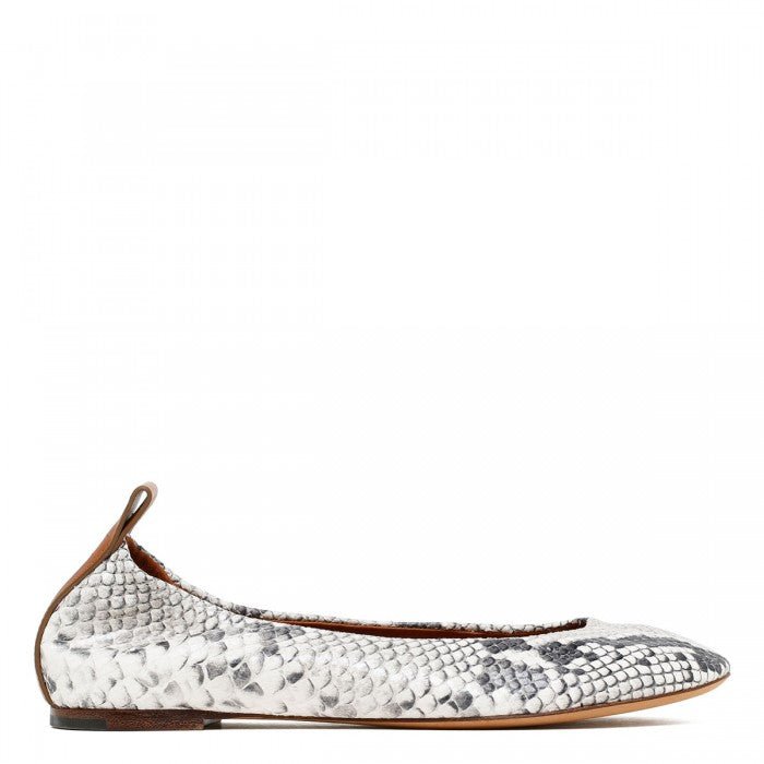 Lanvin Python Embossed Leather BallerinasLanvin