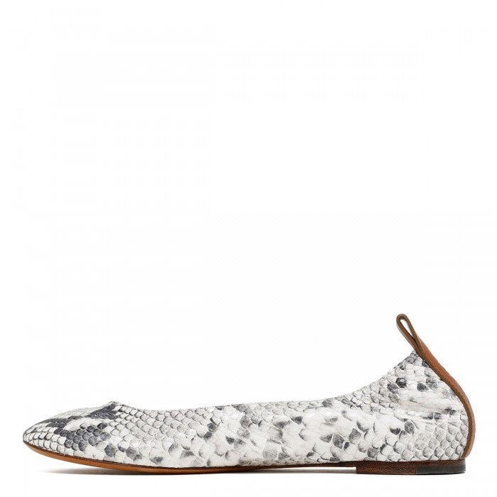 Lanvin Python Embossed Leather BallerinasLanvin