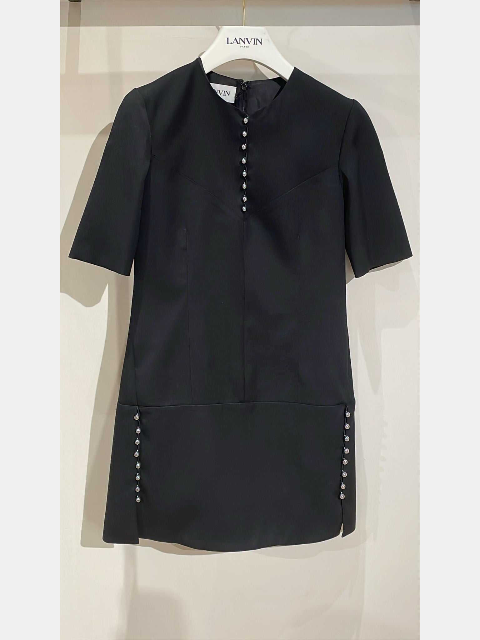 Lanvin Short Sleeve Tailored Mini DressLanvin