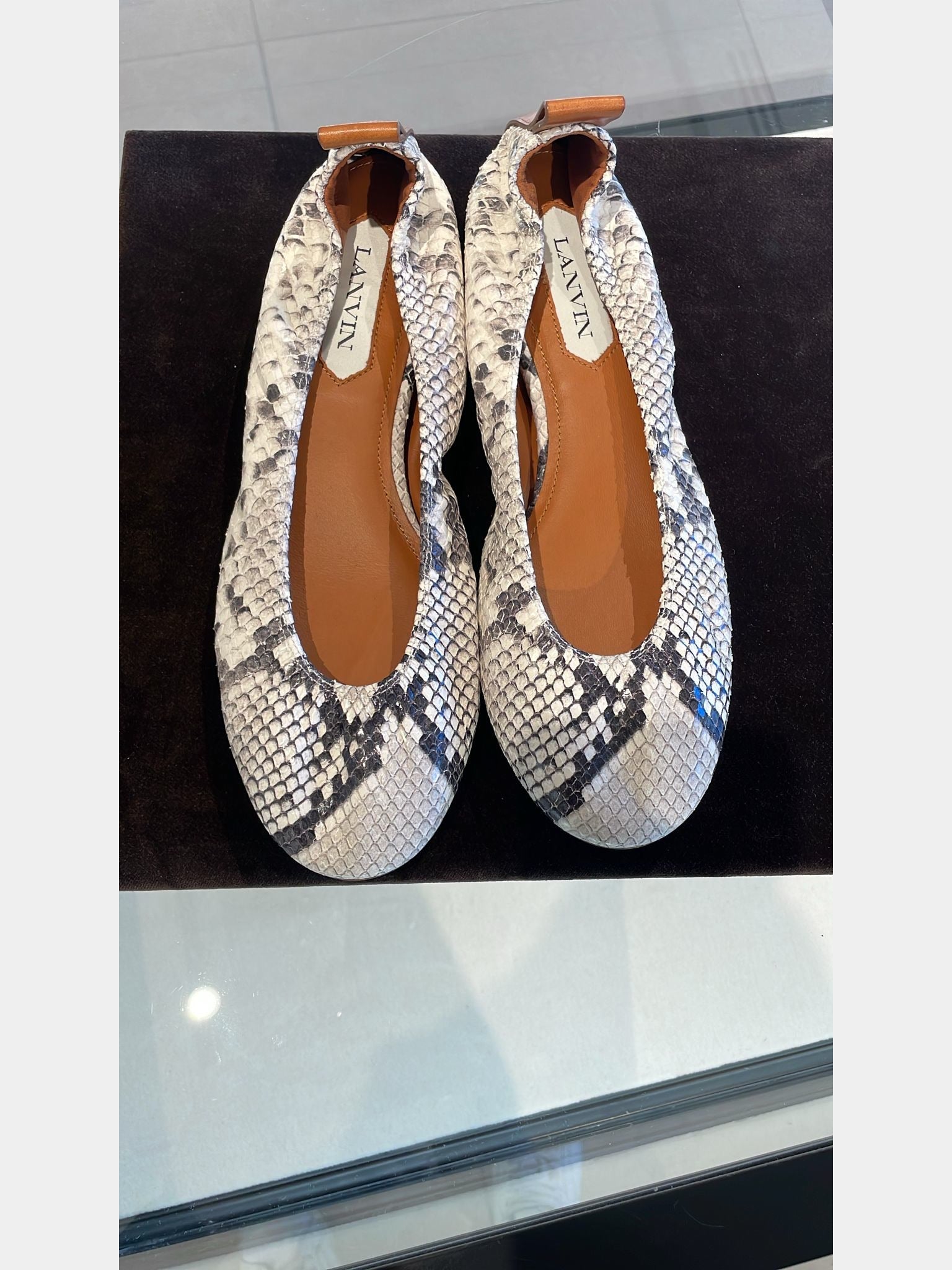 Lanvin Snakeskin FlatsLanvin