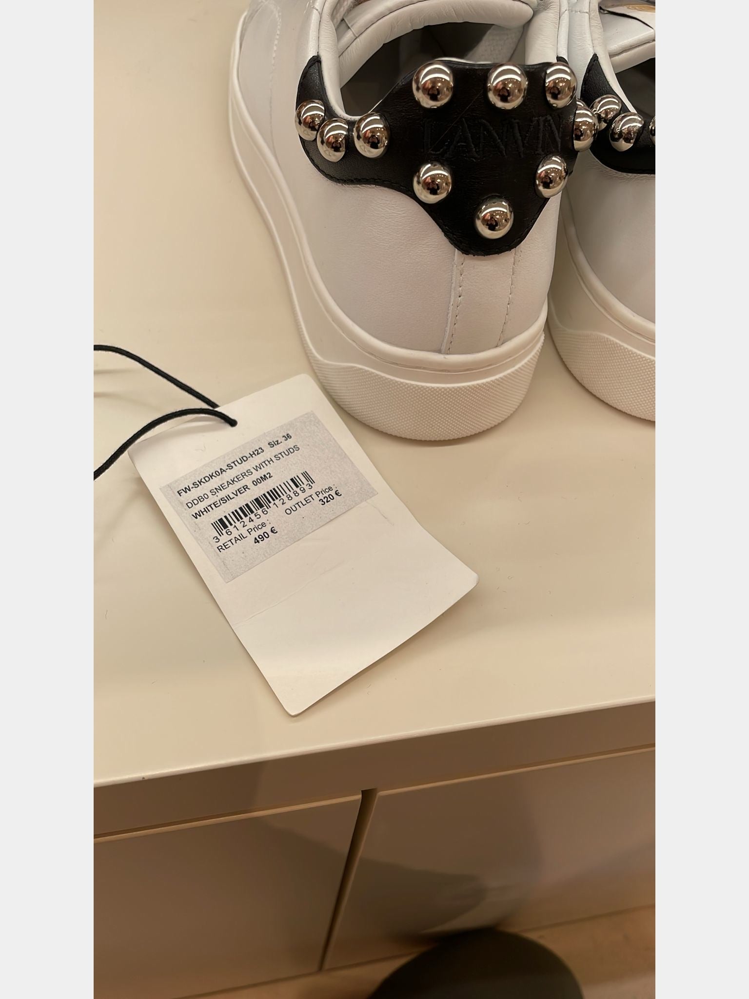 Lanvin Sneakers White StudsLanvin