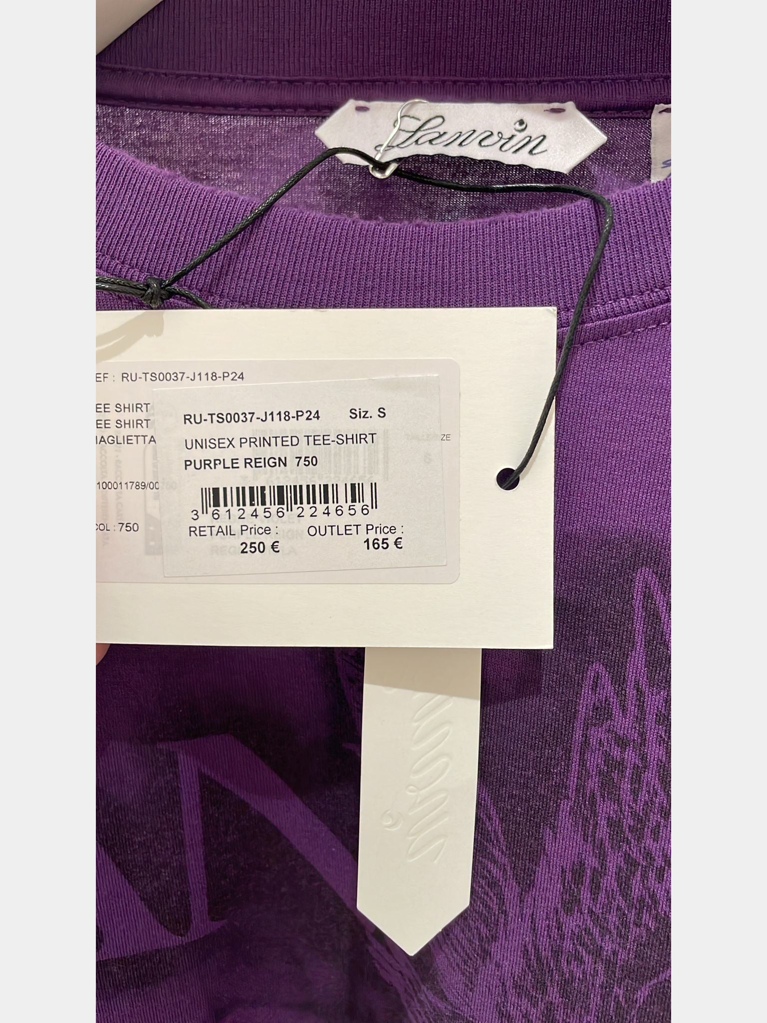 Lanvin Unisex Printed Tee - Shirt Purple ReignLanvin
