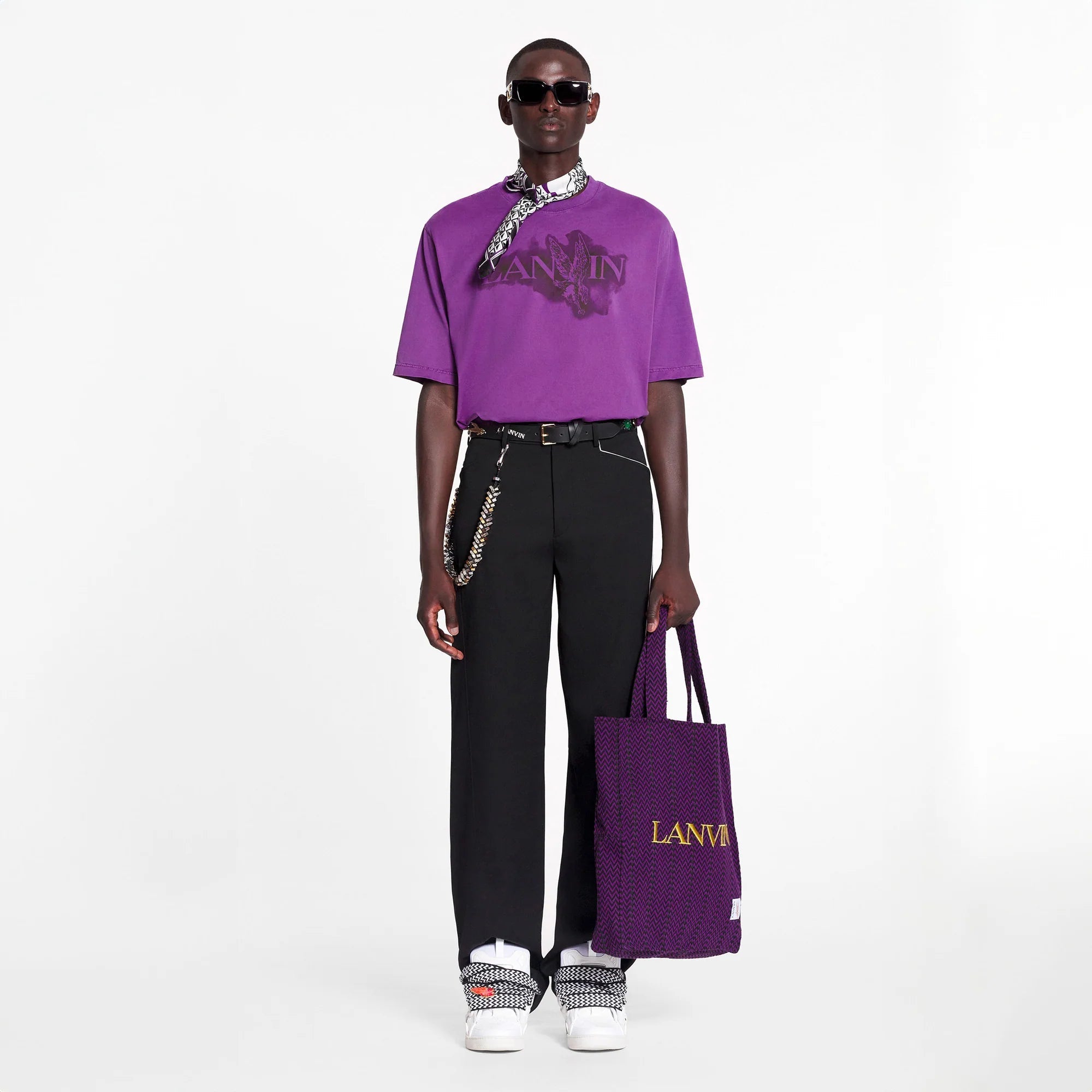 Lanvin Unisex Printed Tee - Shirt Purple ReignLanvin