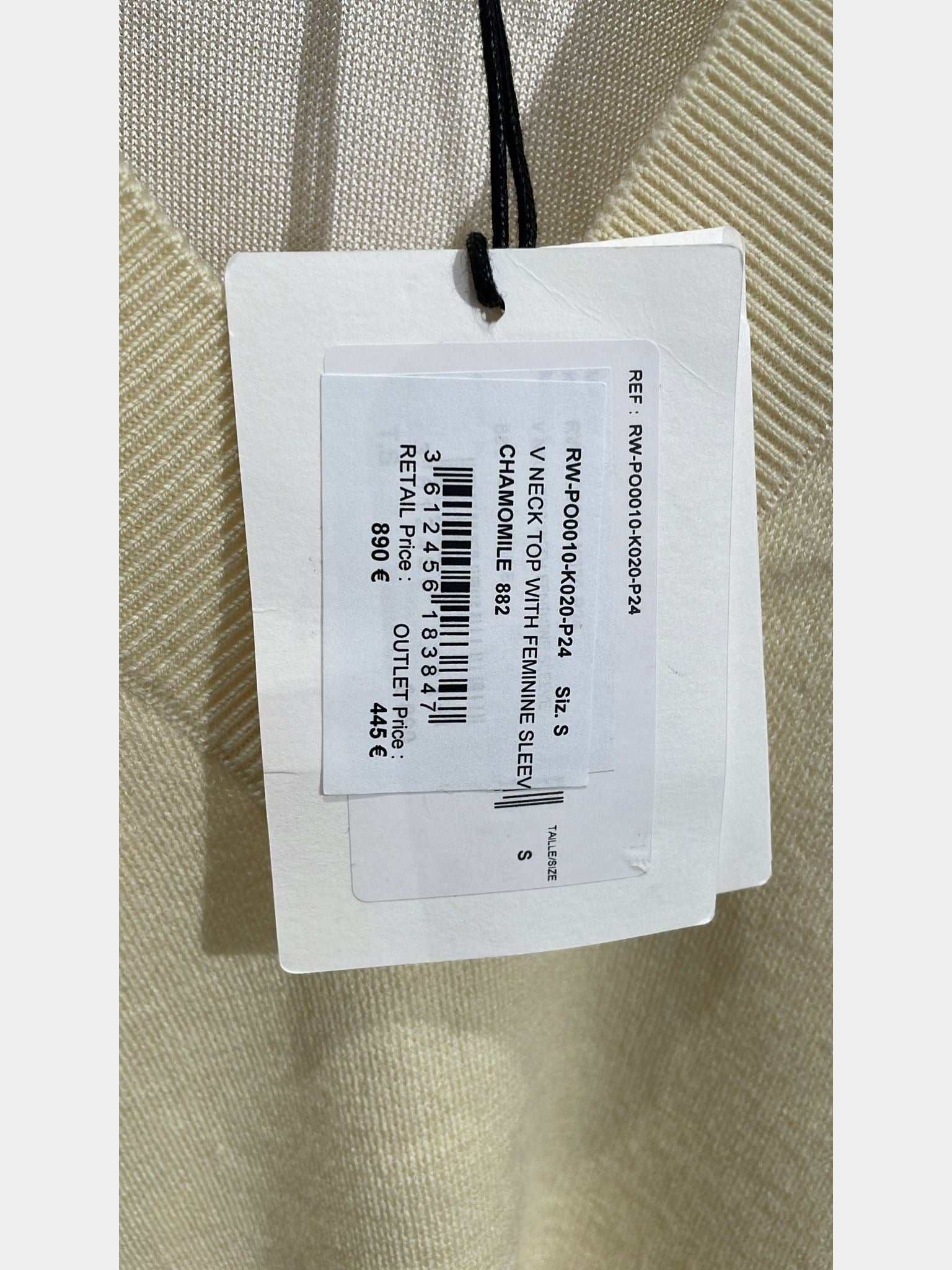Lanvin V Neck Top with ChamomileLanvin