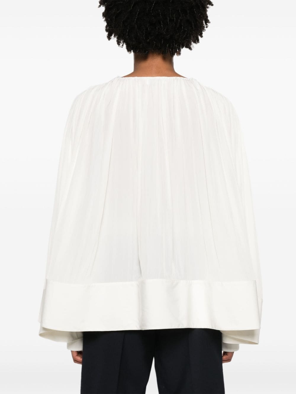 Lanvin White Long - Sleeved Blouse - WomenLanvin