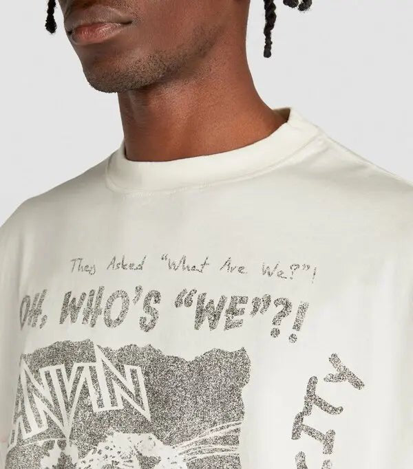 Lanvin x Future Distressed Graphic Print T-shirtLanvin
