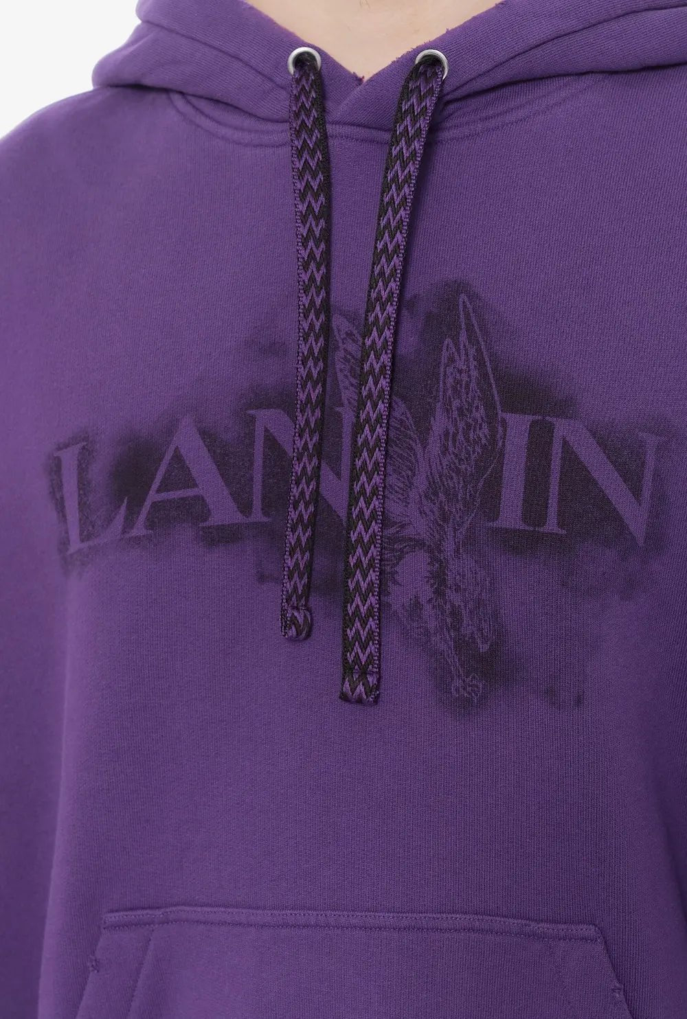 Lanvin x Future Logo Print Baggy Cotton HoodieLanvin