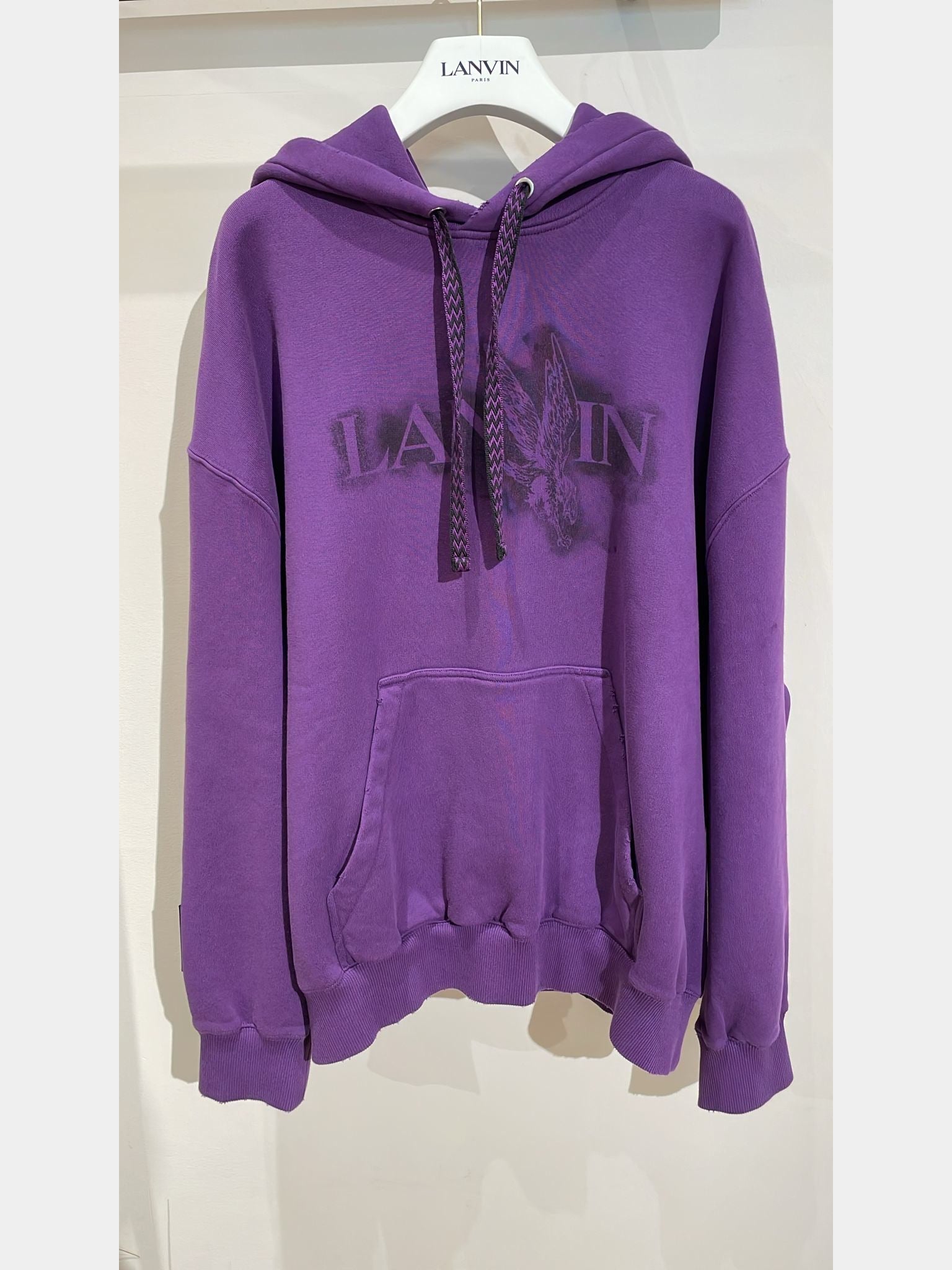 Lanvin x Future Logo Print Baggy Cotton HoodieLanvin