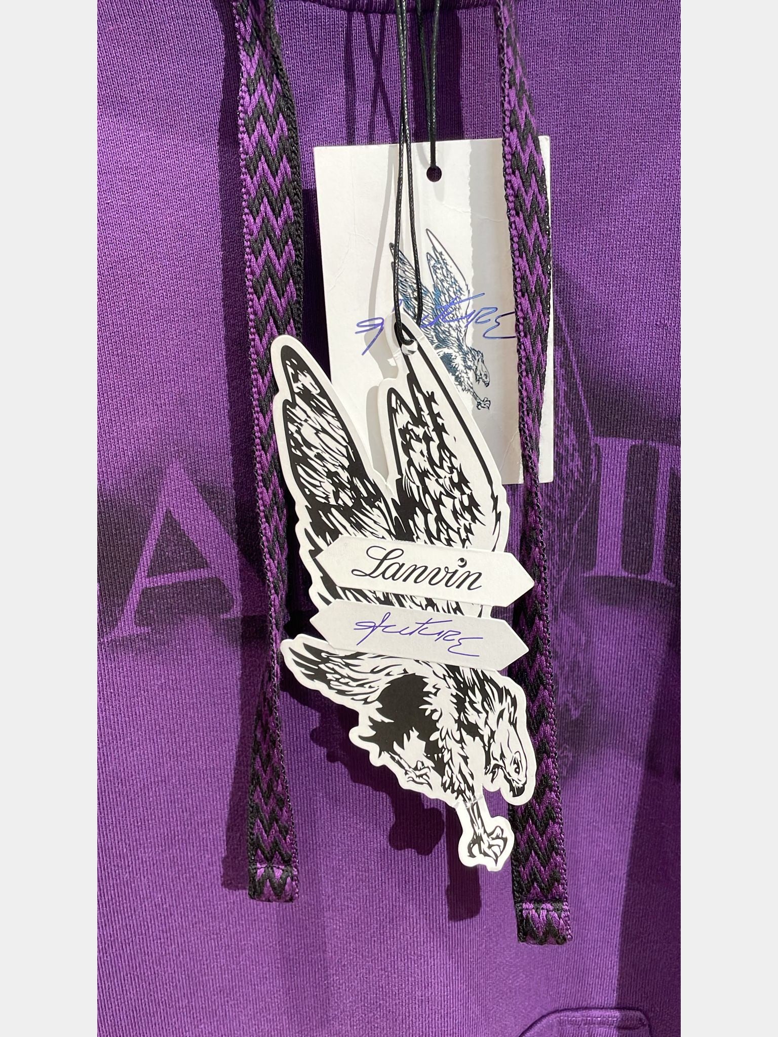 Lanvin x Future Logo Print Baggy Cotton HoodieLanvin